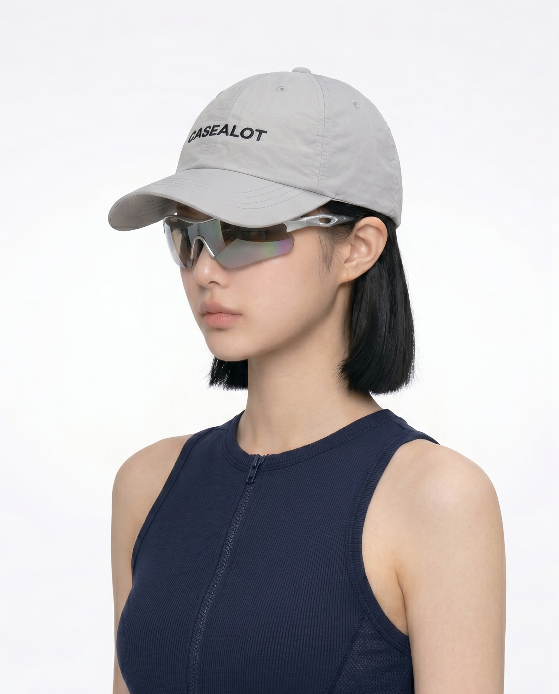 Nylone running cap - Grey