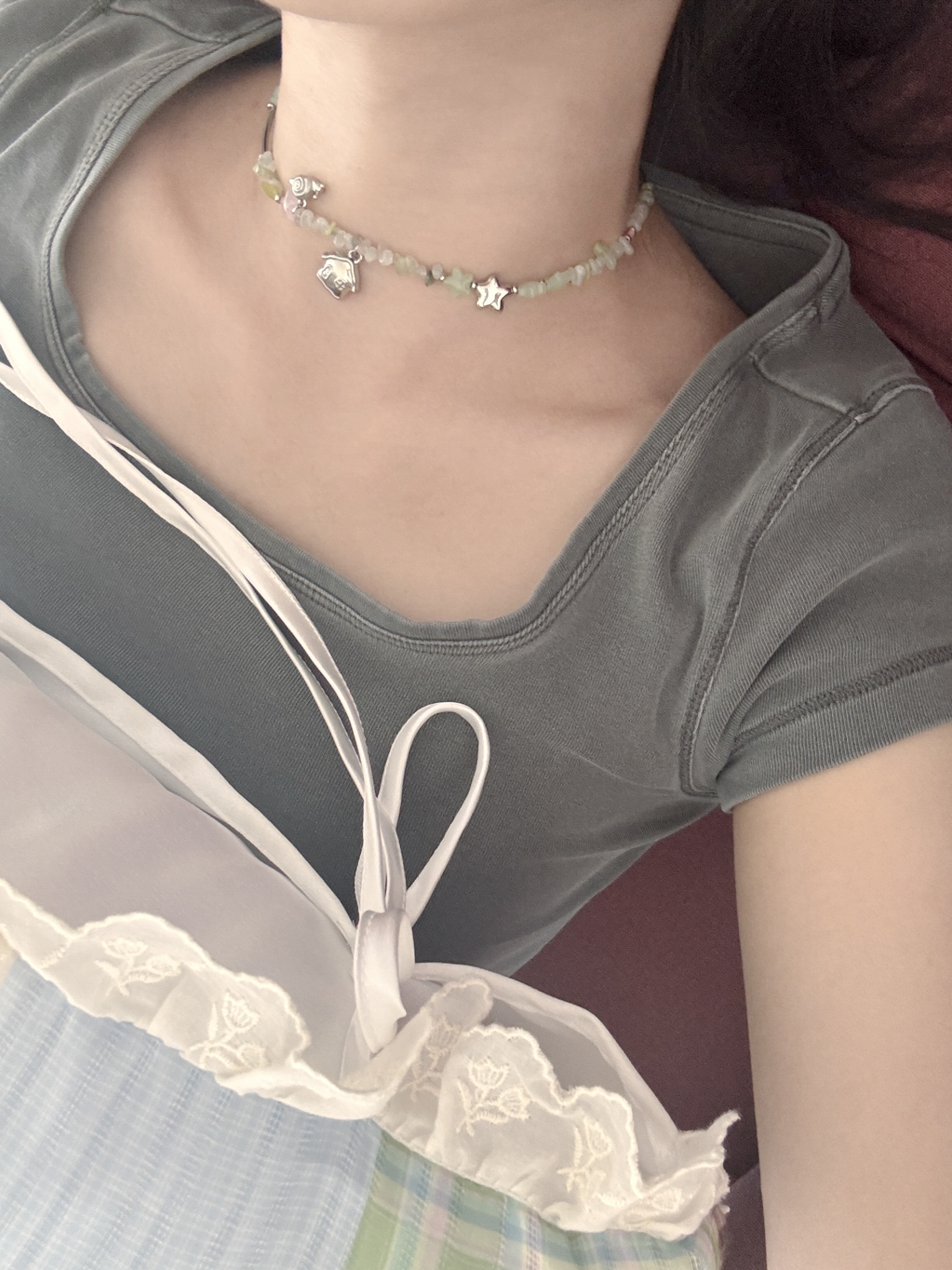 The Snail Wants to Go Home Gemstone Necklace