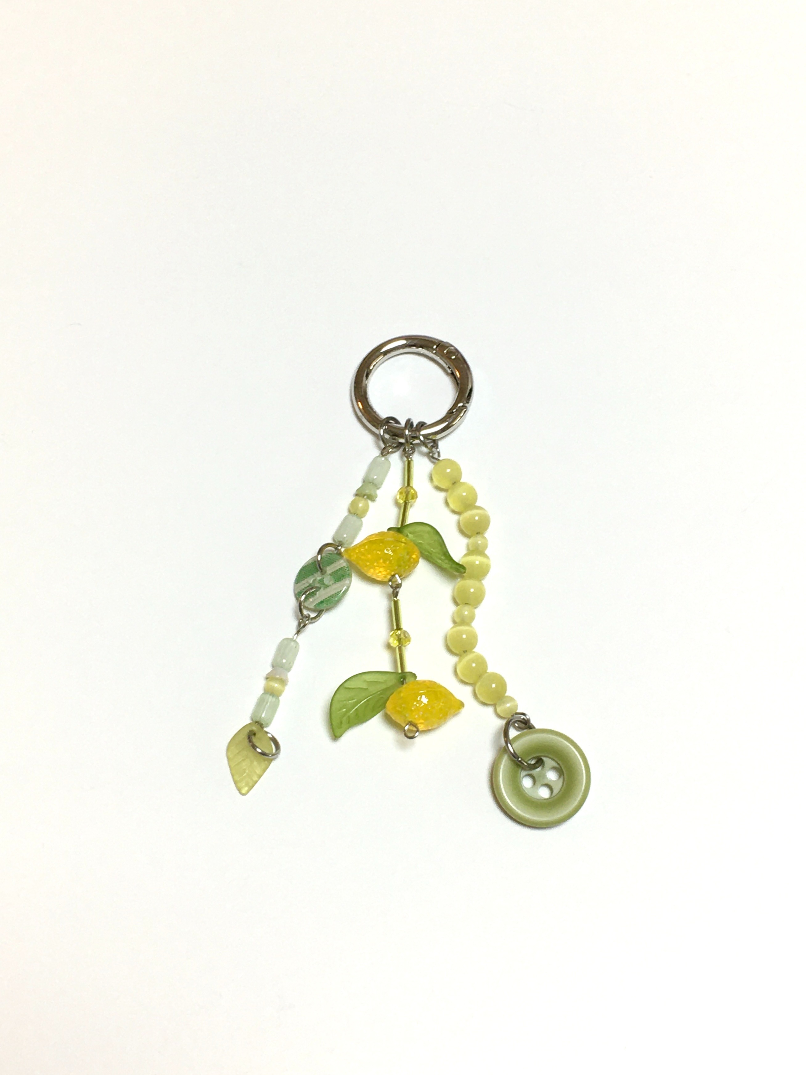 Lemon green tea keyring