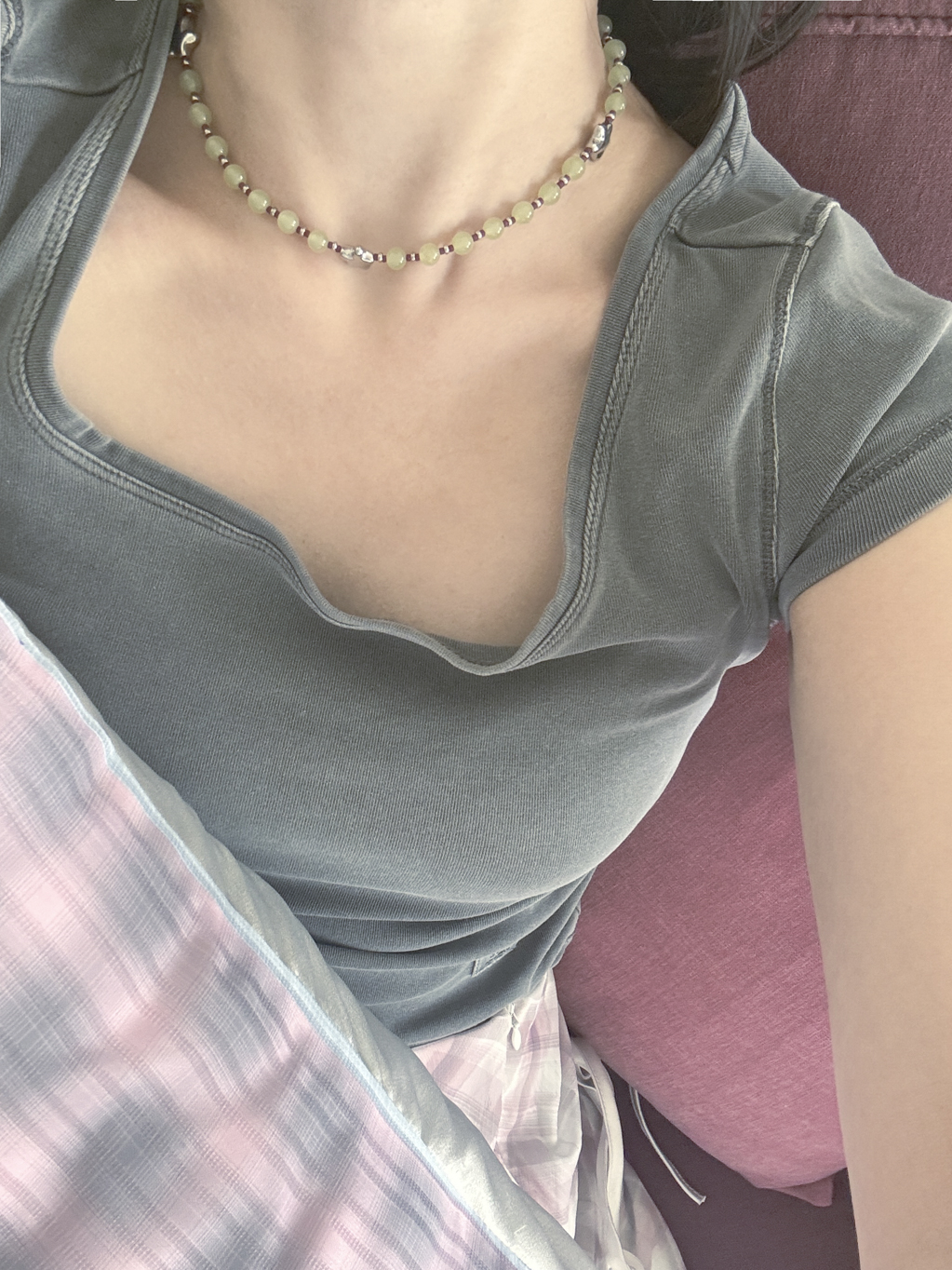 summer vacation gemstone necklace