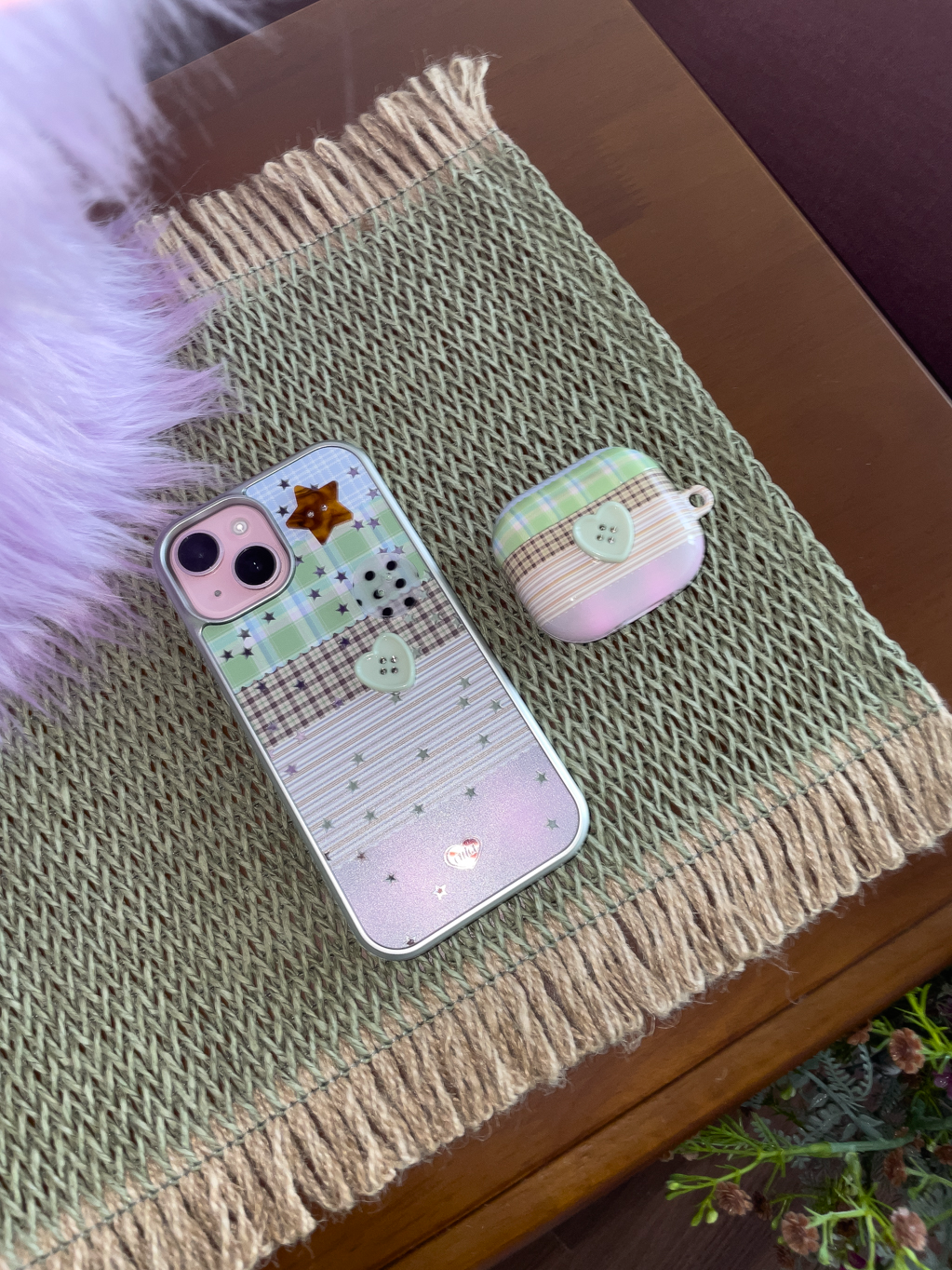 여름방학 button airpod Buds case