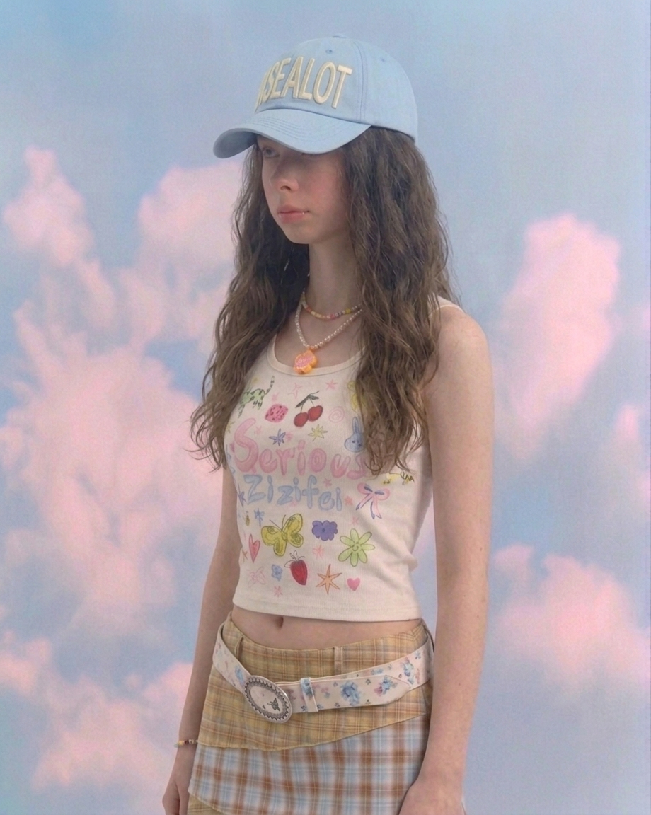 Big logo ball cap - Light blue