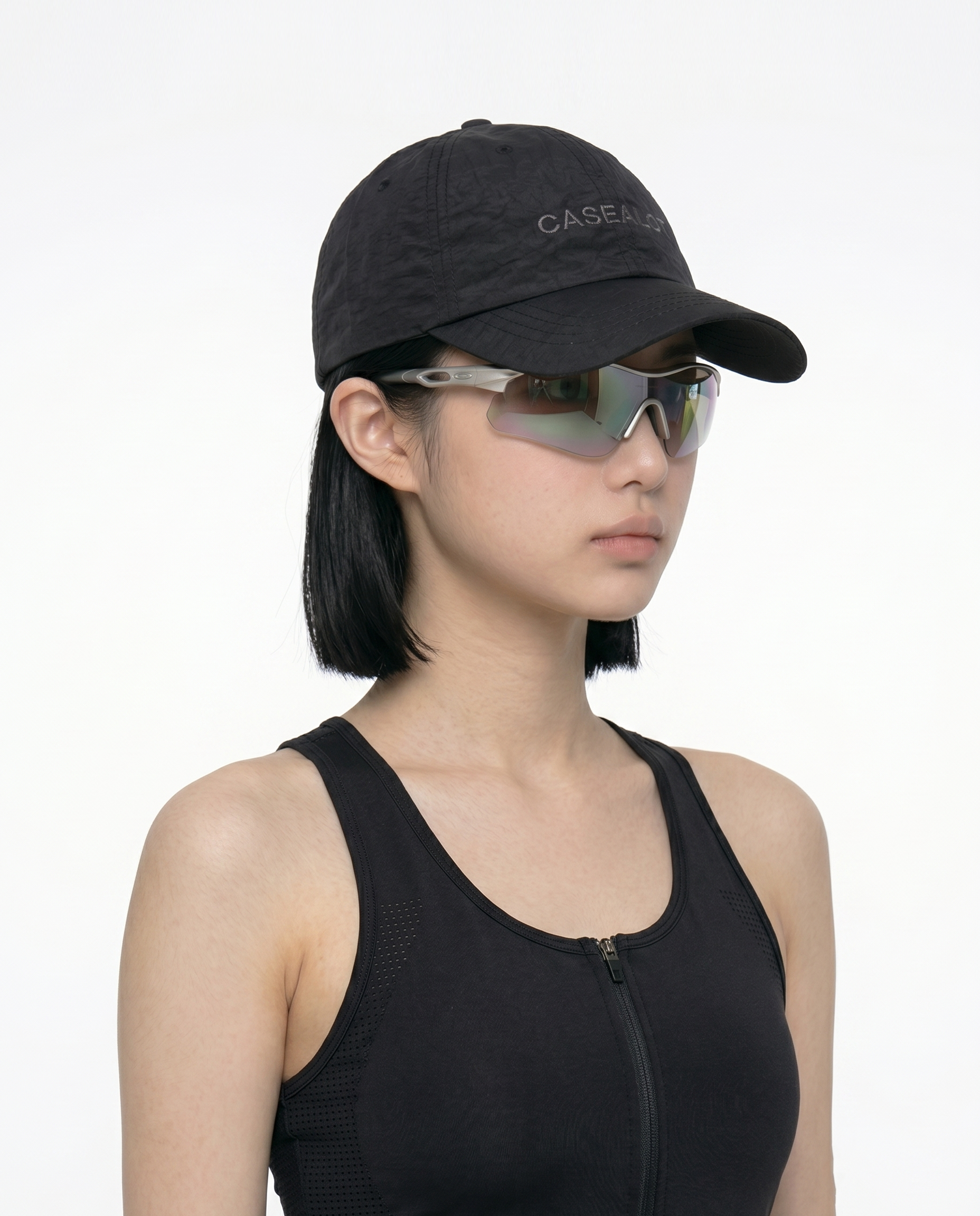 Nylone running cap - Black