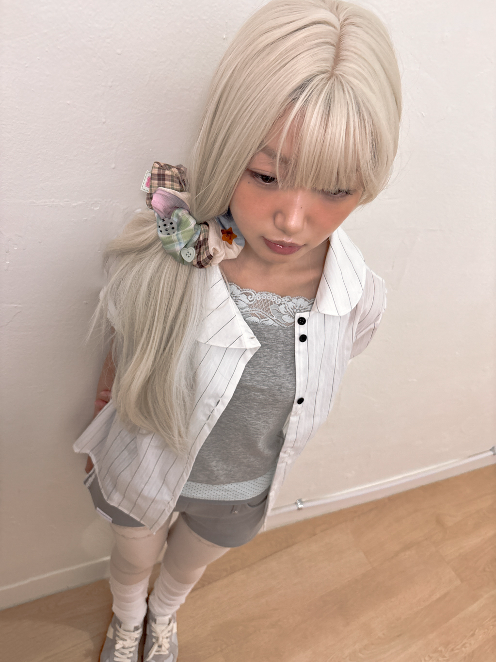 여름방학 scrunchie (one color)