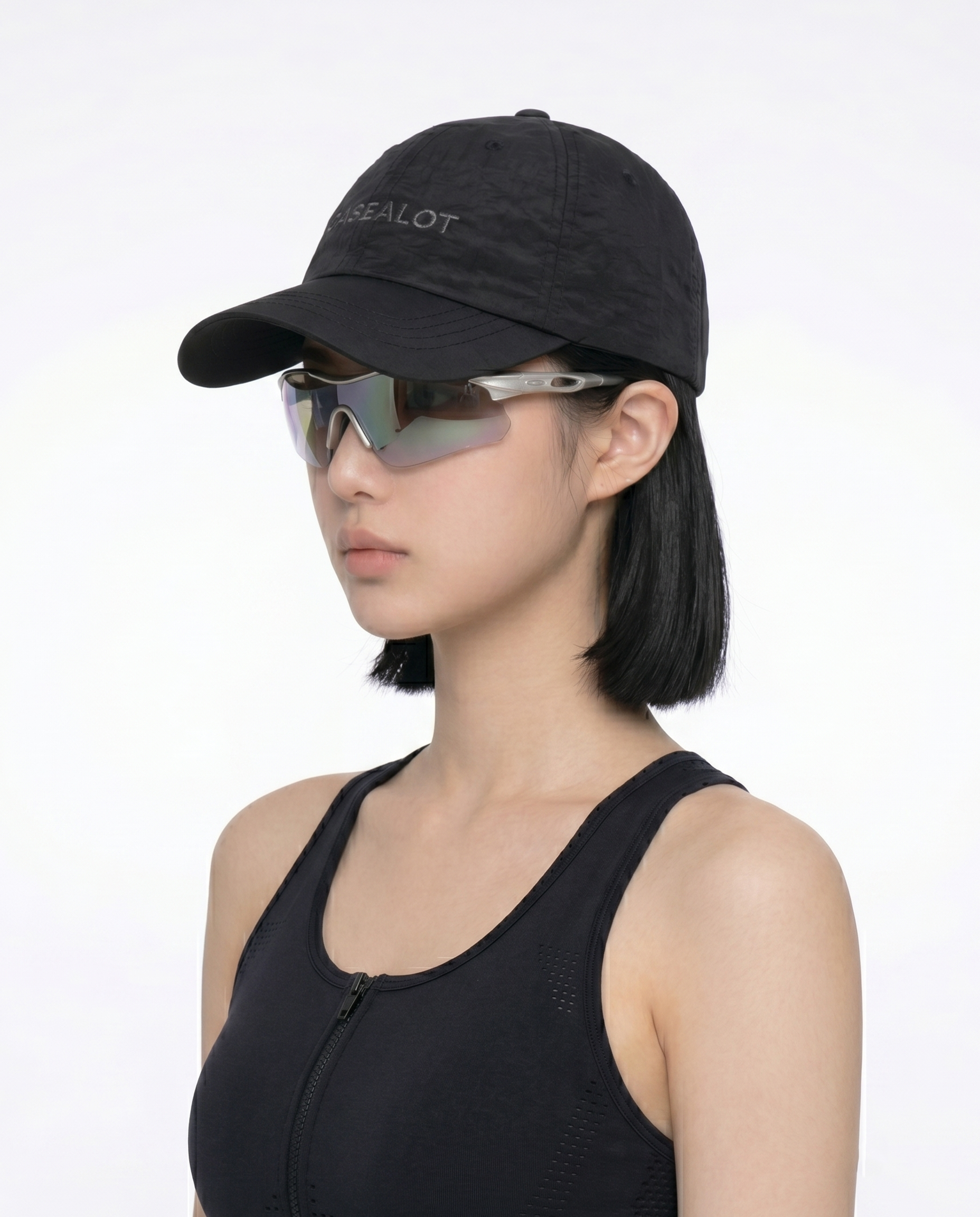 Nylone running cap - Black
