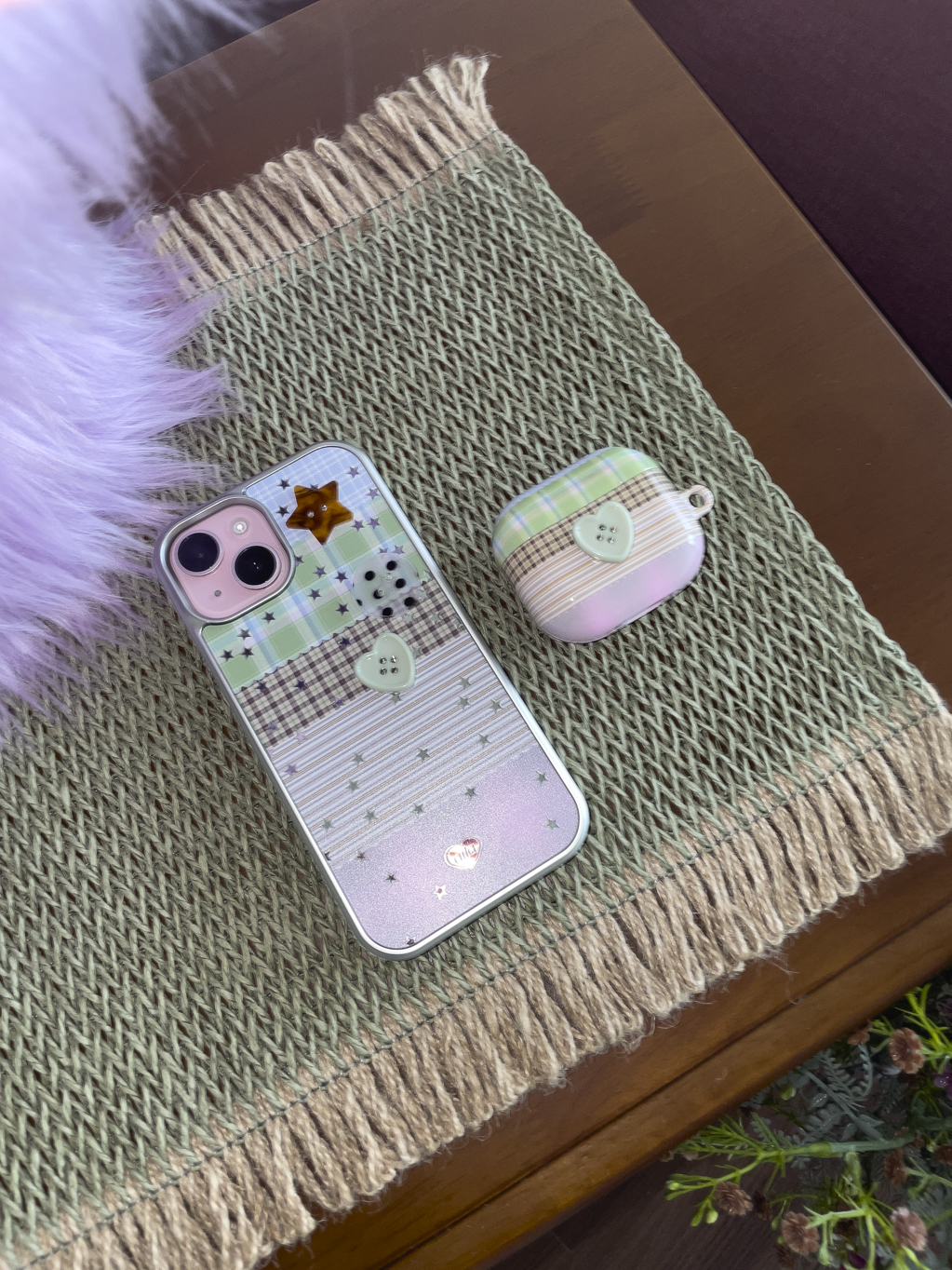 summer vacation button airpod Buds case