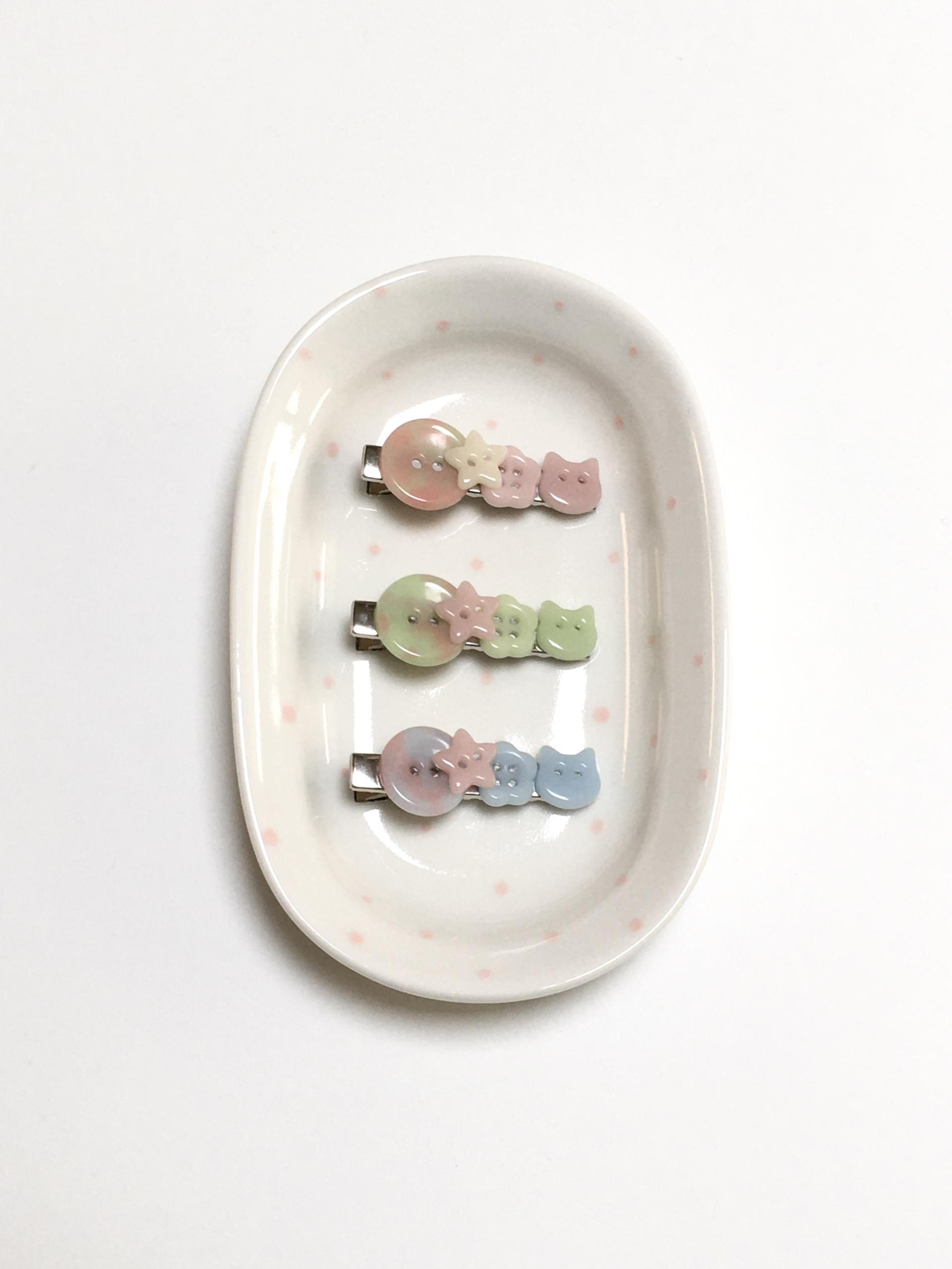 캔디 키티 헤어핀 3 colors