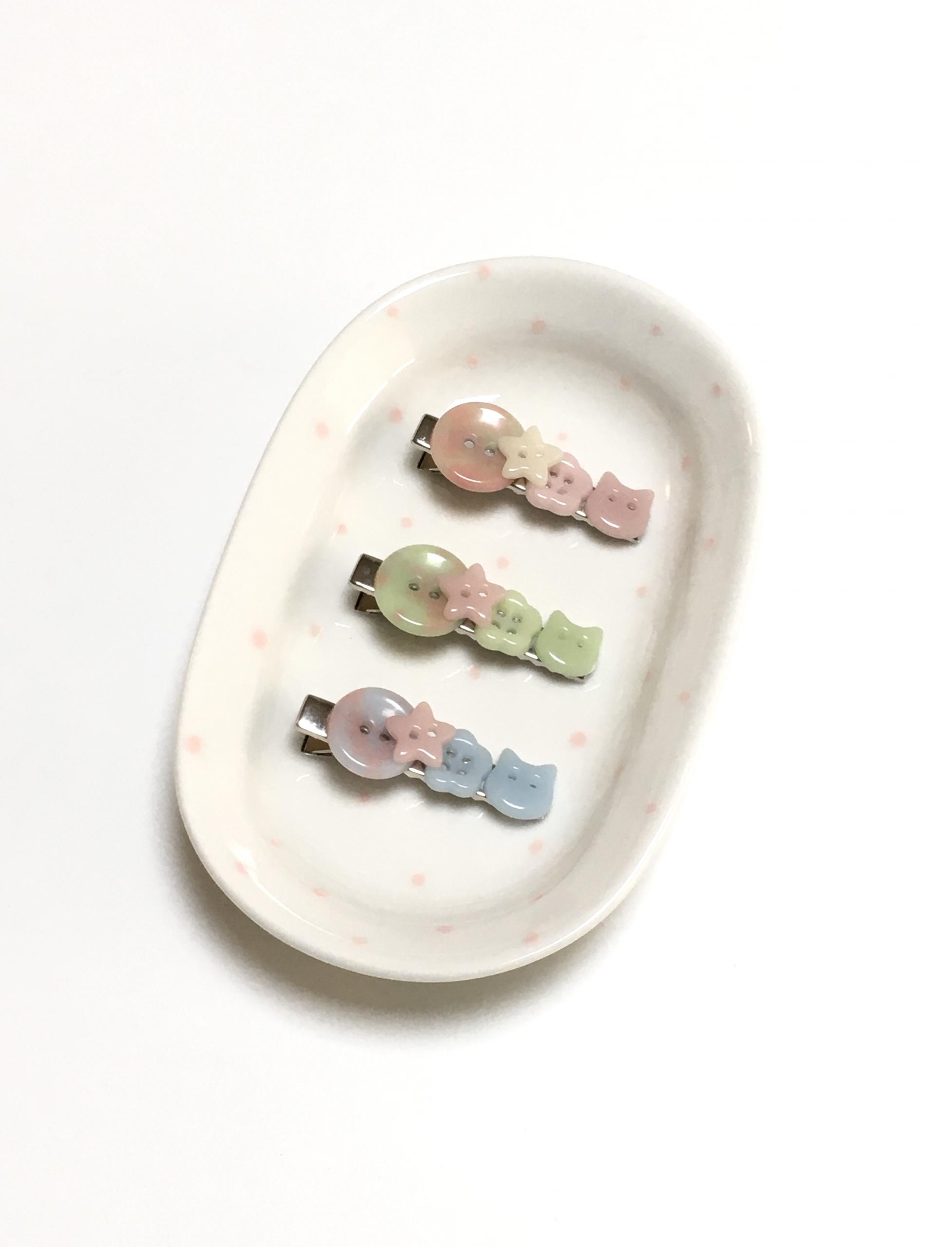 캔디 키티 헤어핀 3 colors
