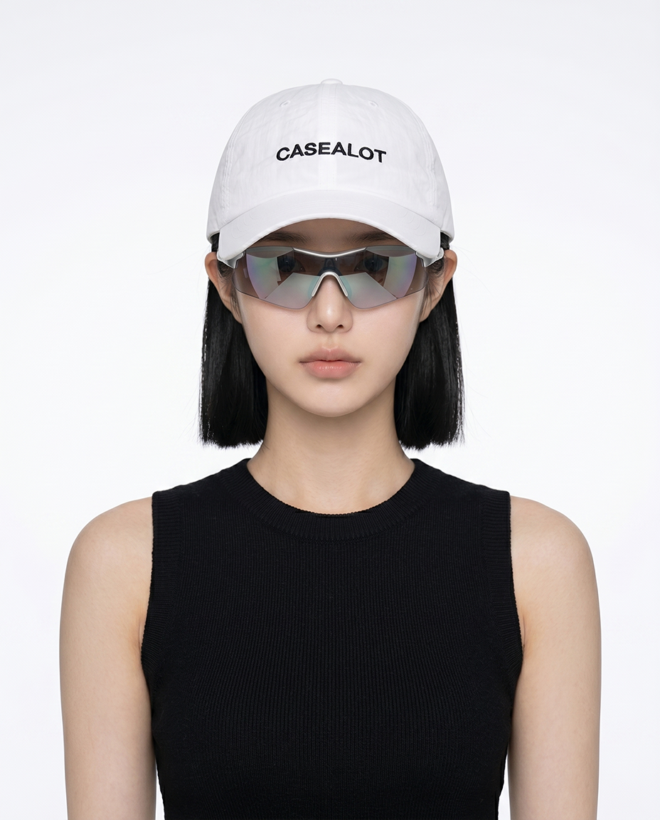 Nylone running cap - White