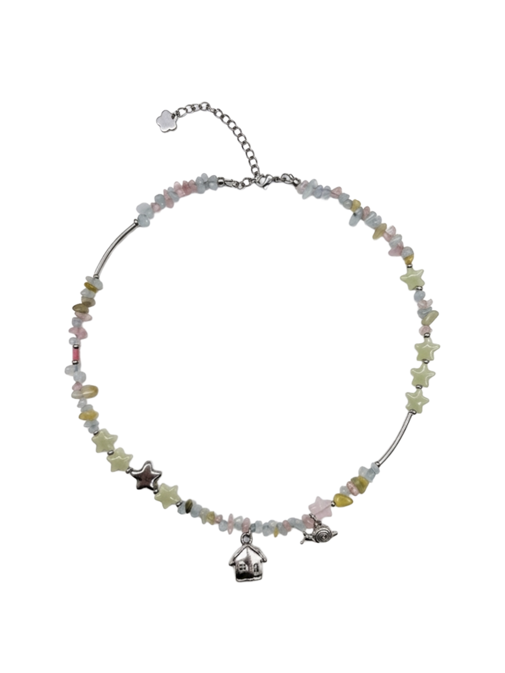 The Snail Wants to Go Home Gemstone Necklace