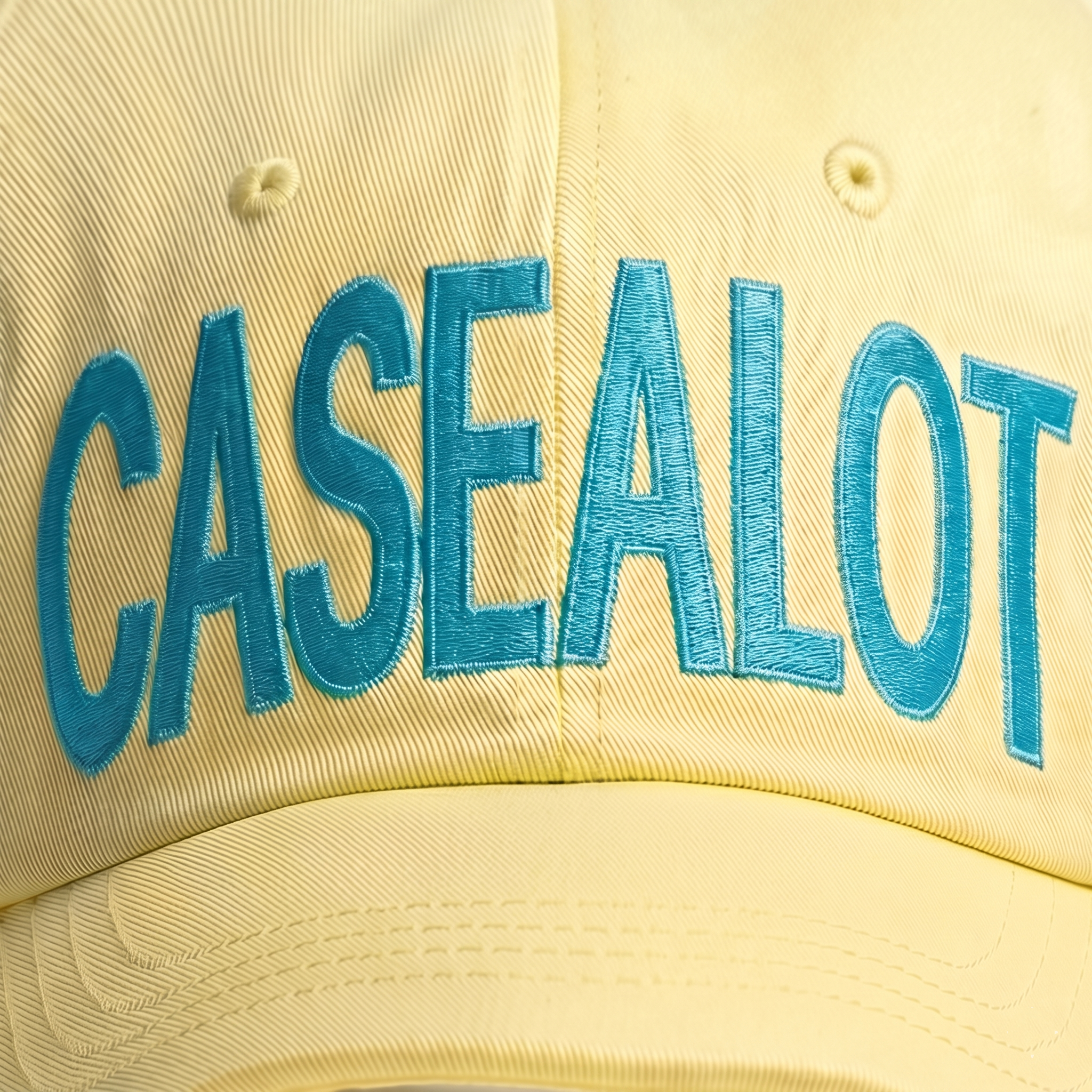 Big logo ball cap - Light yellow