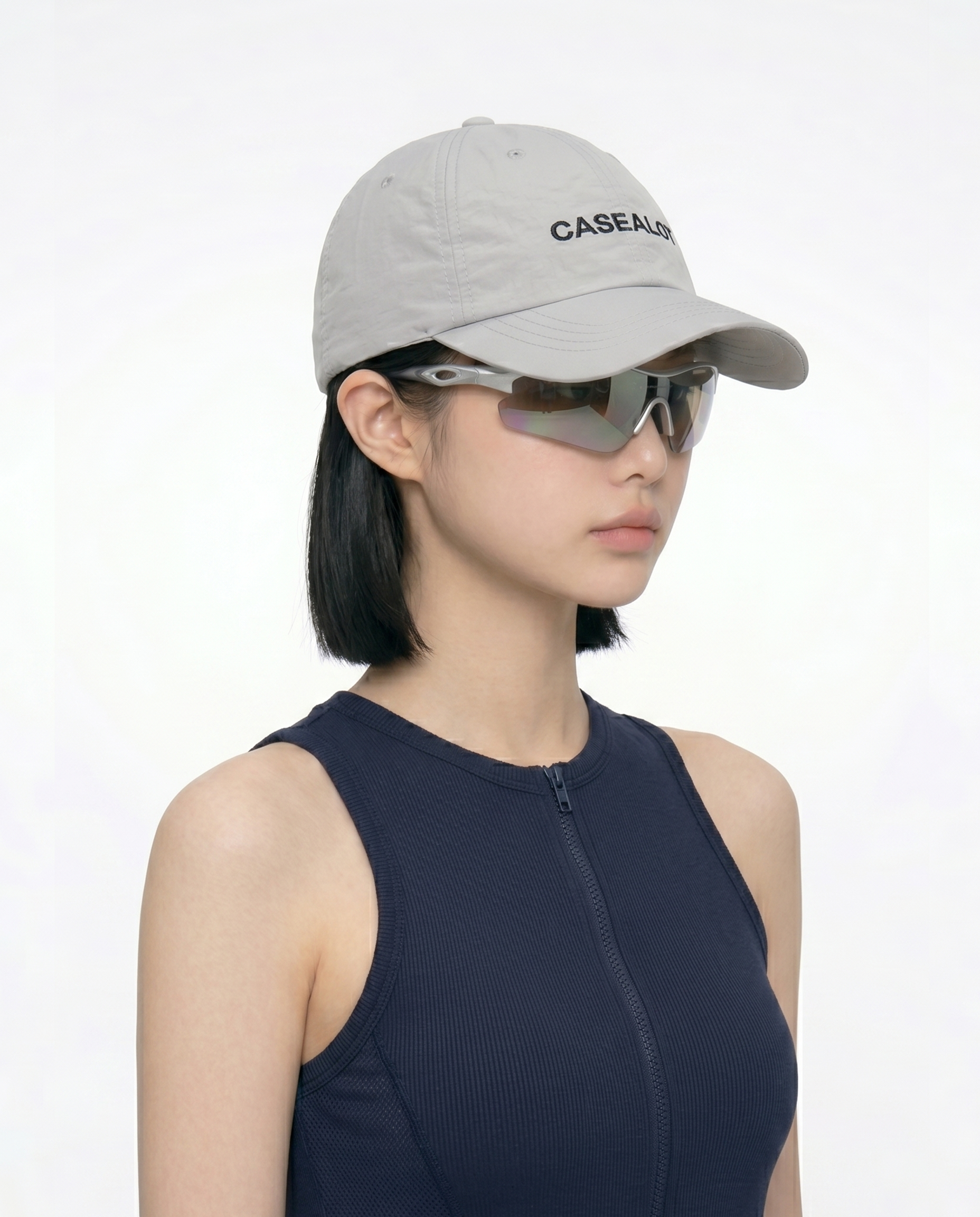 Nylone running cap - Grey