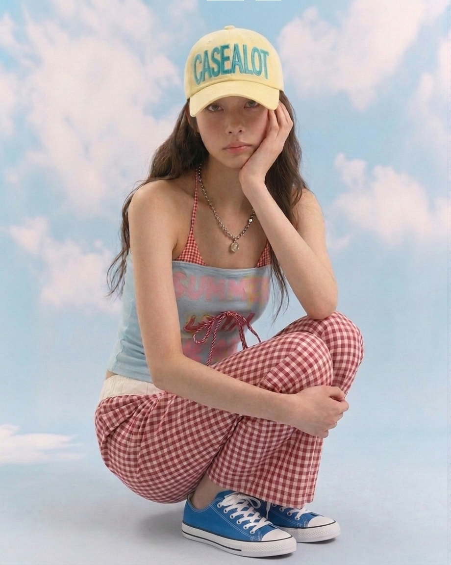 Big logo ball cap - Light yellow