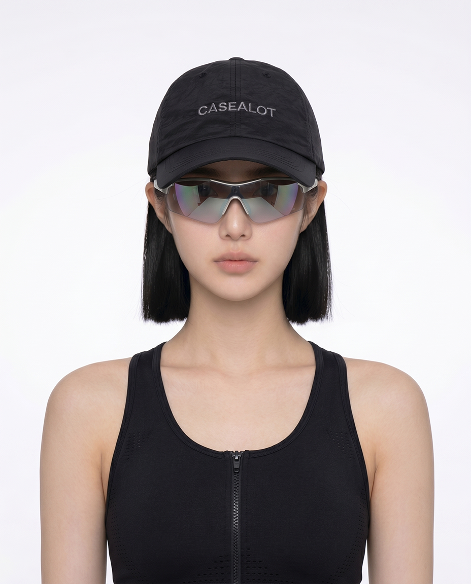 Nylone running cap - Black