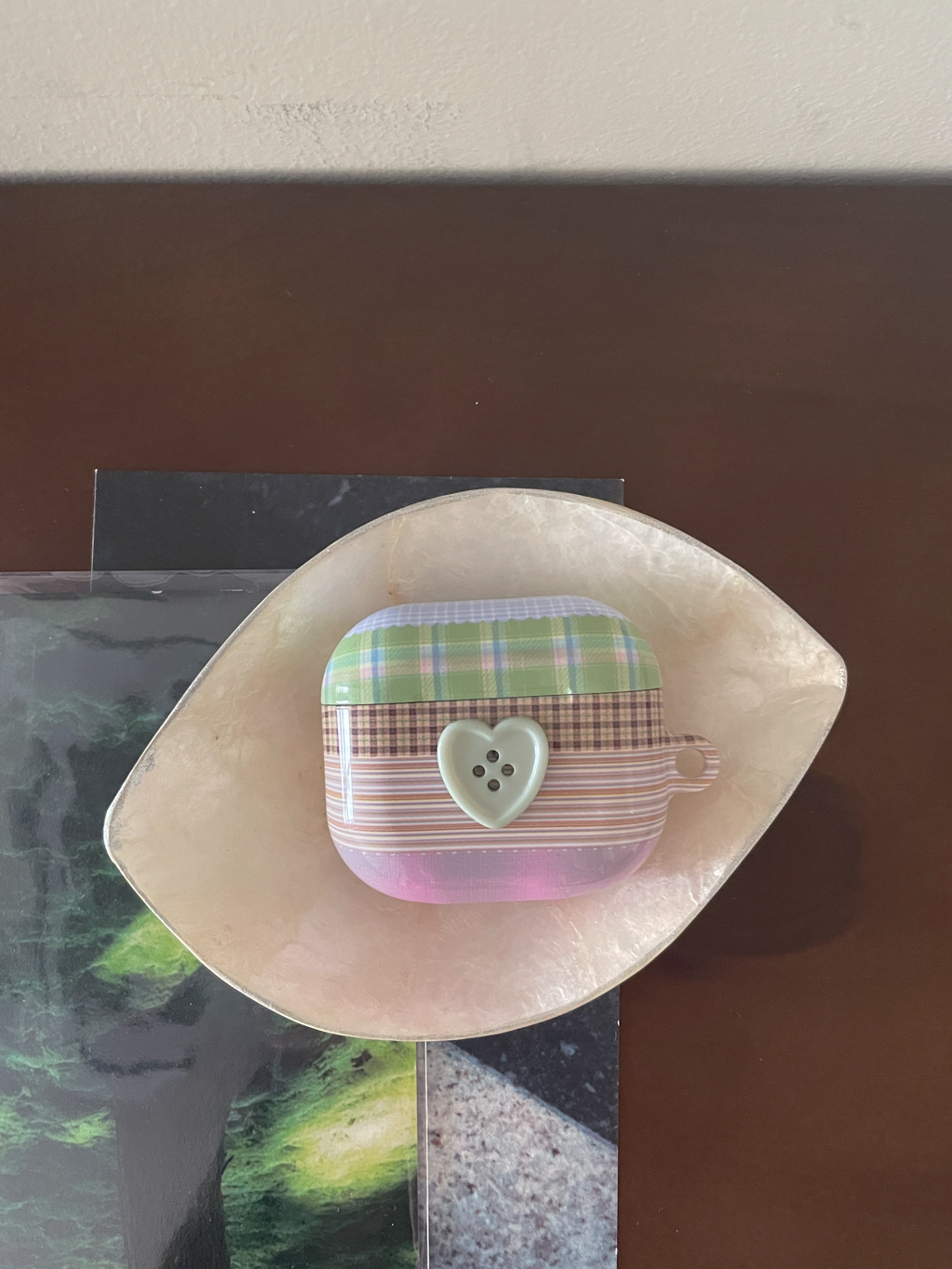 여름방학 button airpod Buds case