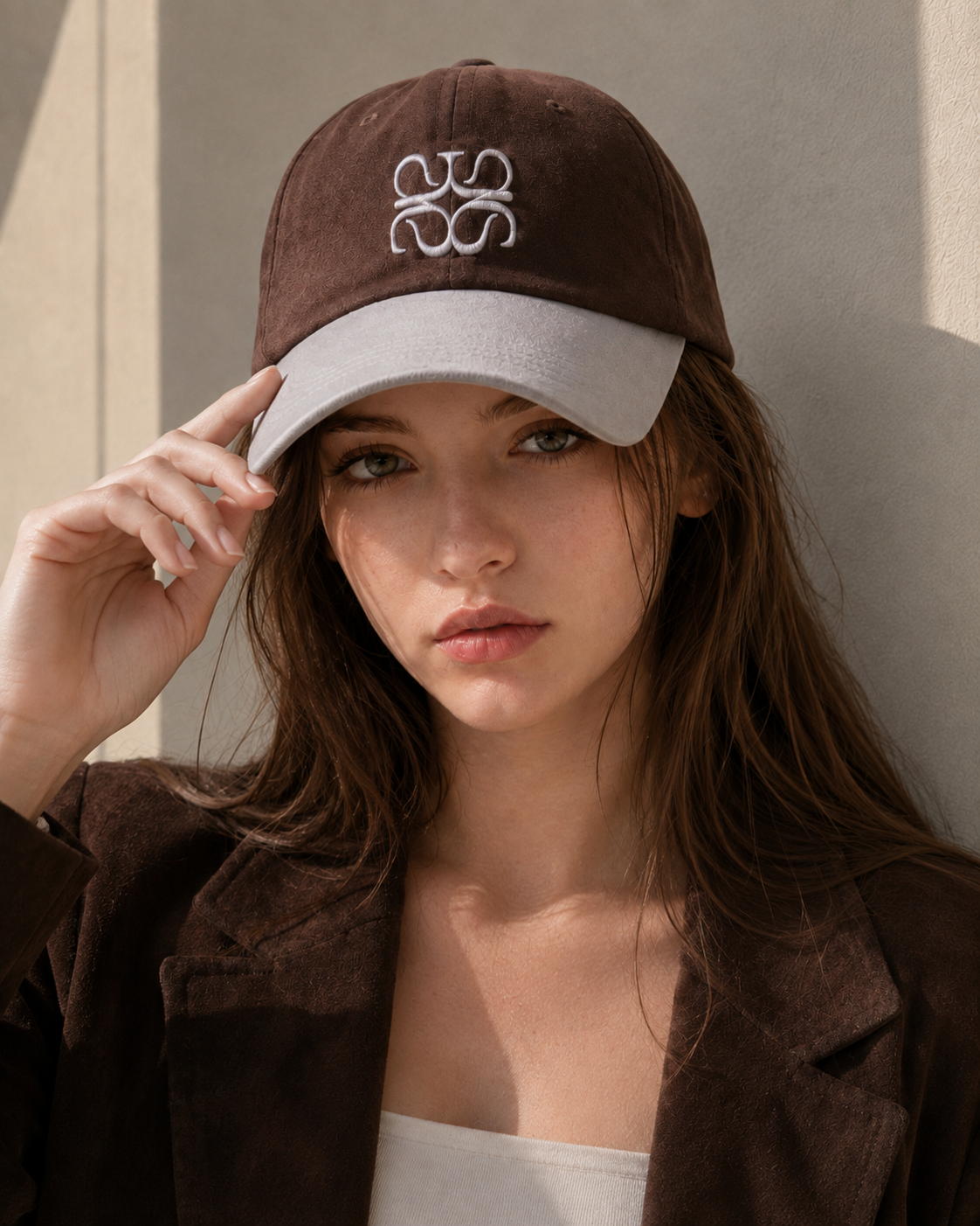 (8차입고)Avivere logo suede brown skyblue