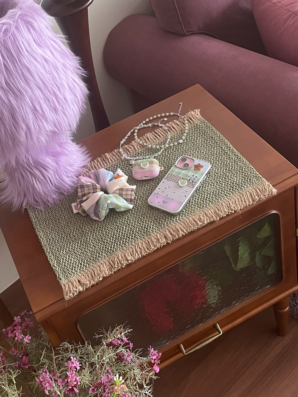 여름방학 scrunchie (one color)