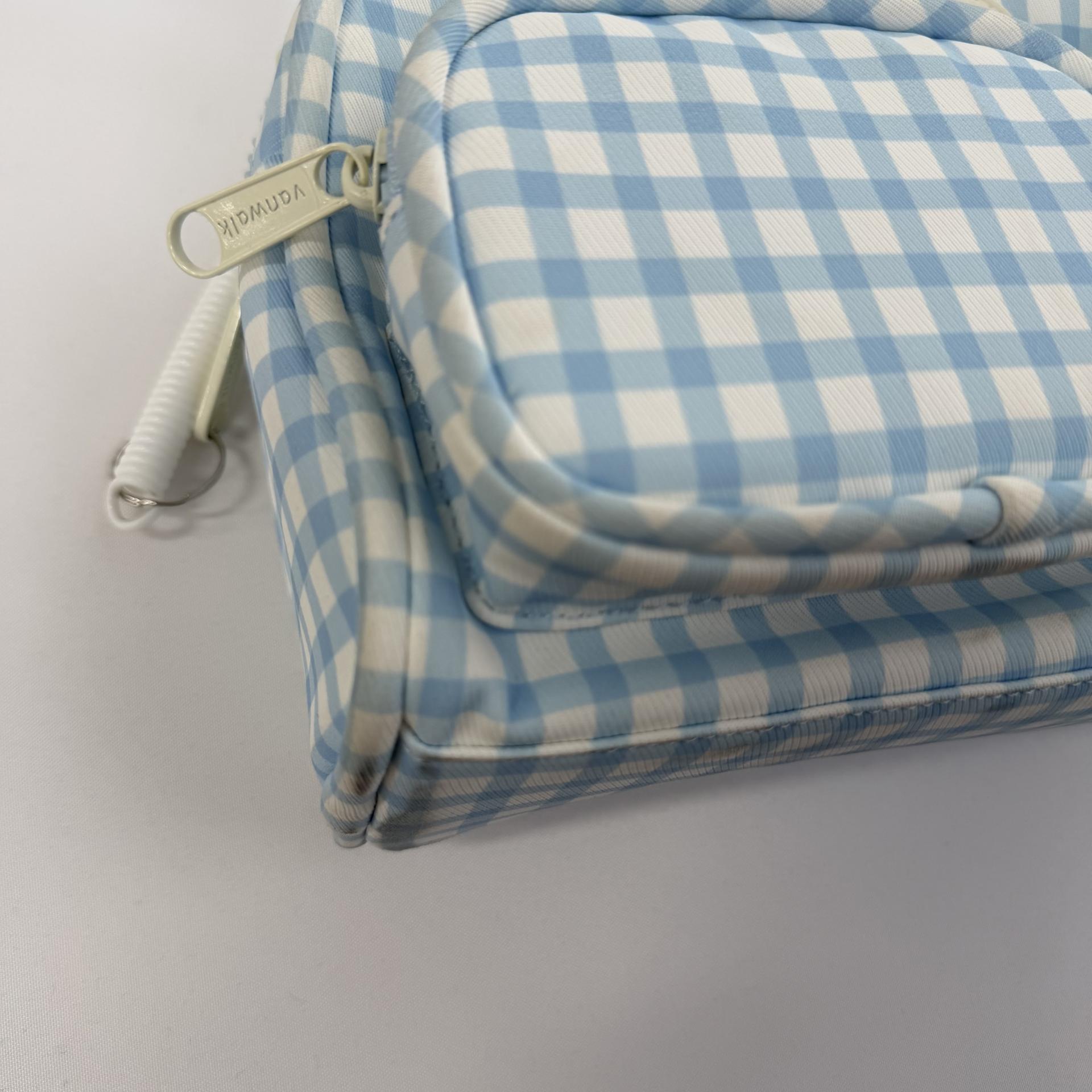 [SAMPLE SALE] 오션 아일랜드 토트백 / 체크 스카이