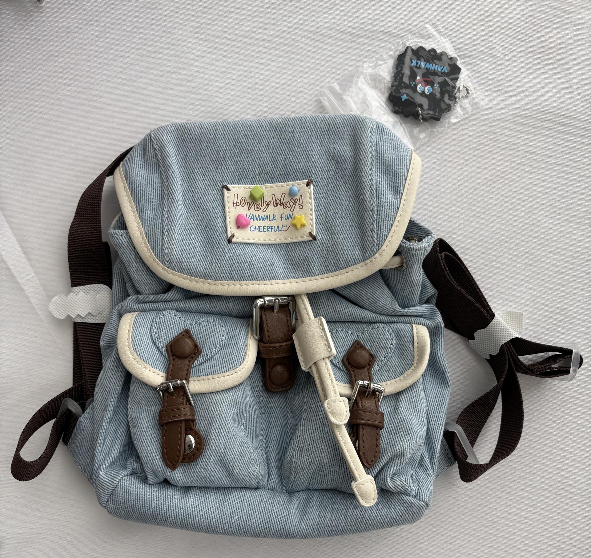 [SAMPLE SALE] 러블리 캔디 백팩 / 데님