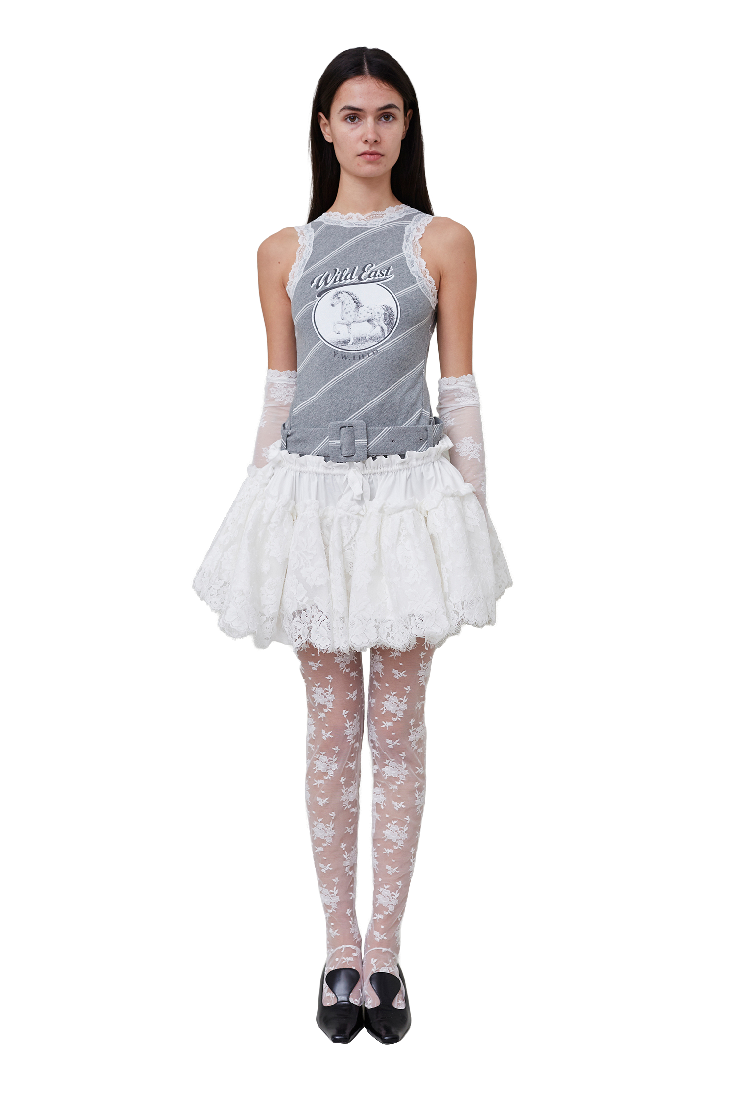 Wild East Horse Bodysuit With Belt