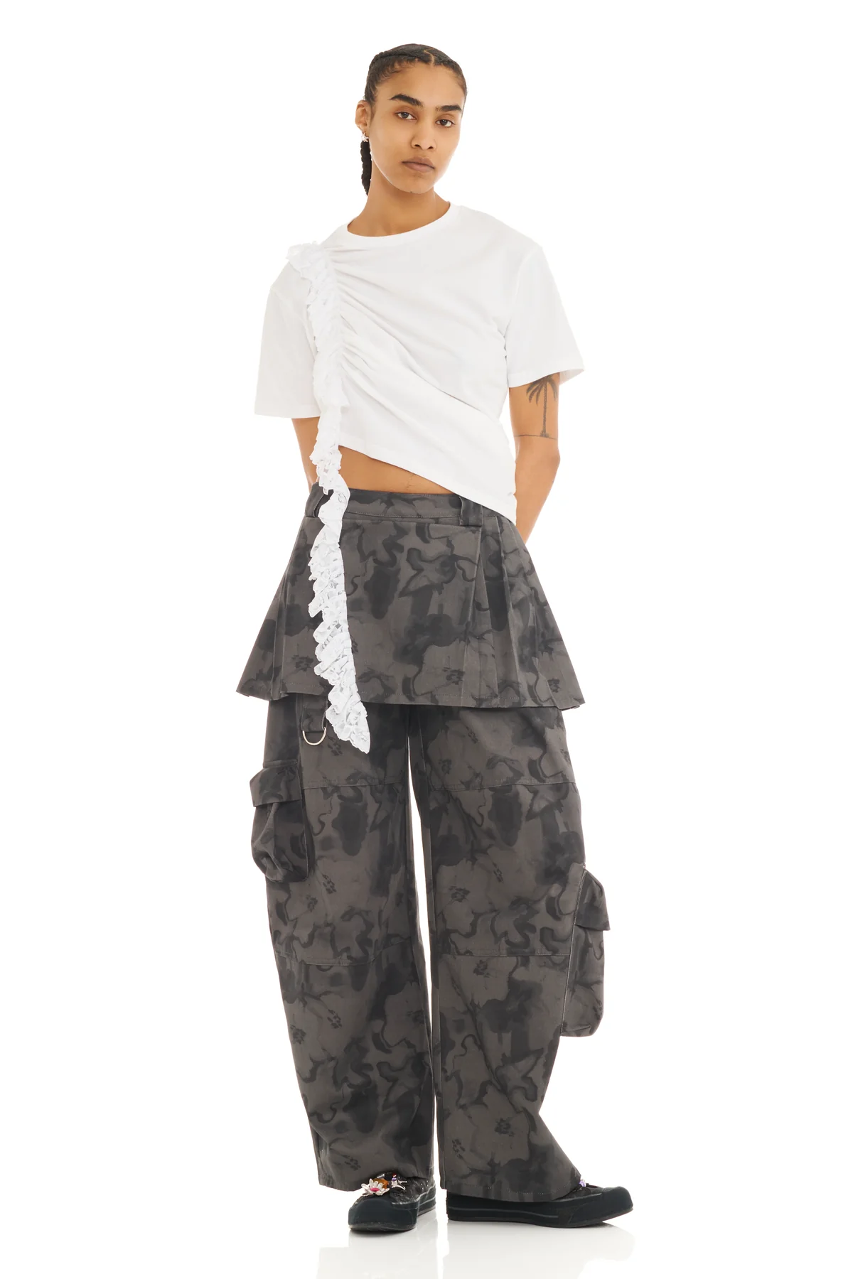 Lawn Skirt Cargo Pant