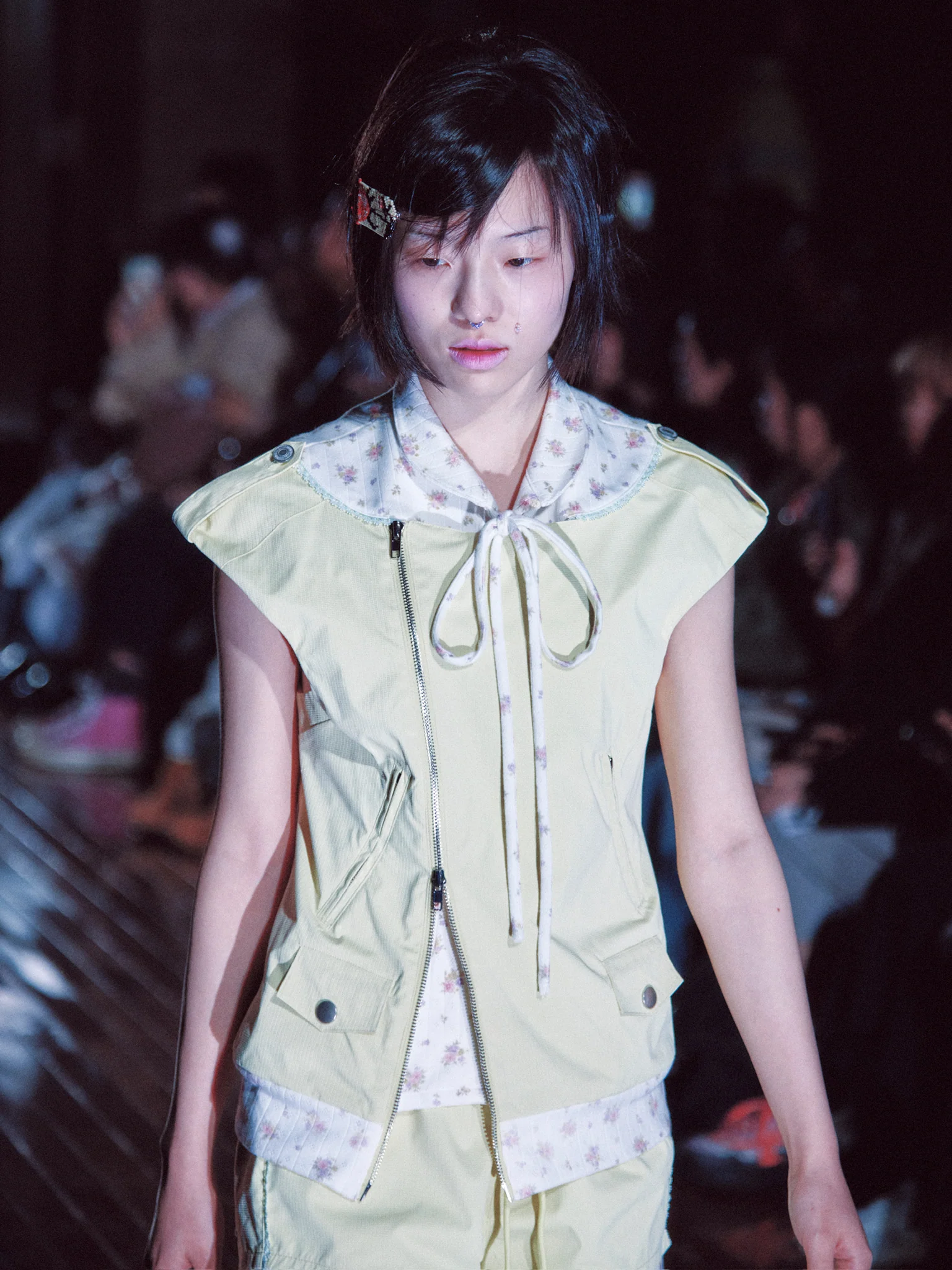 Butter Rosa Tie-Collar Vest