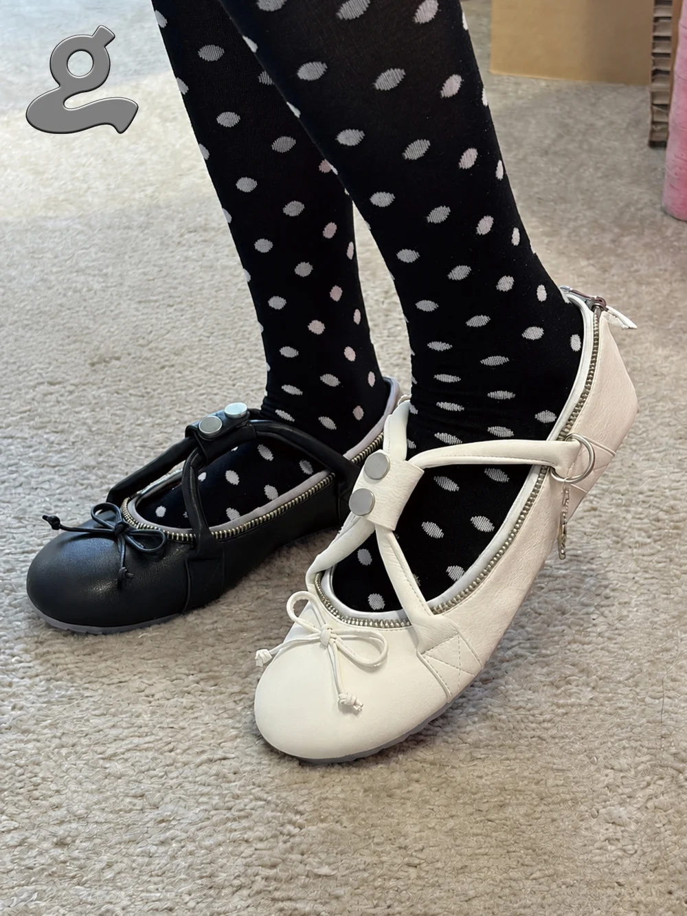 Ballet Flats "Baggie" Black