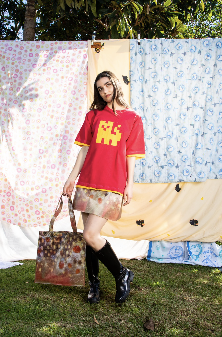 Kitty Layered Woven Tee