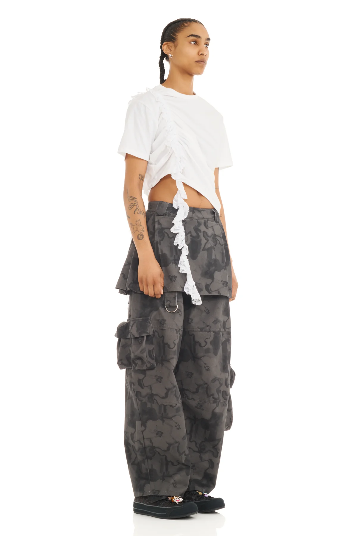 Lawn Skirt Cargo Pant