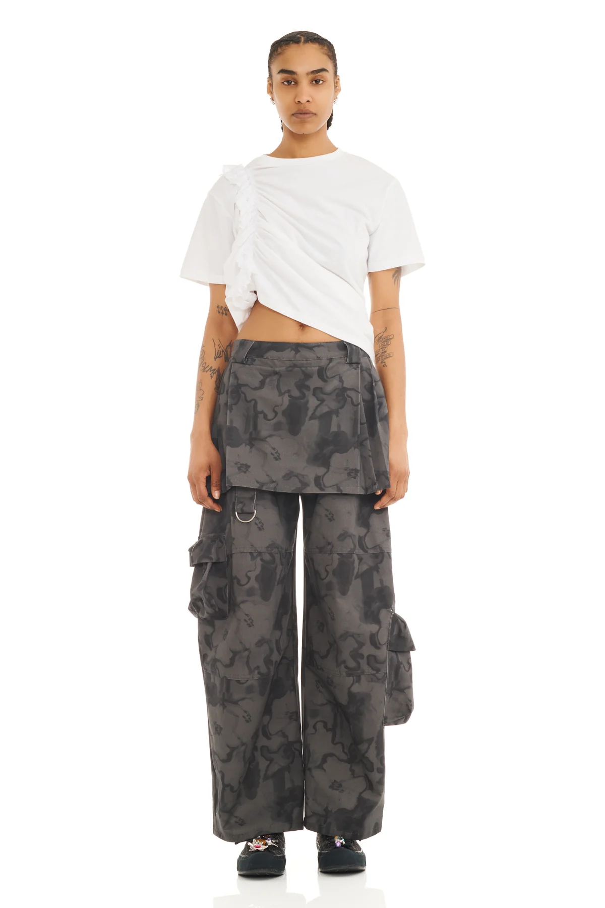 Lawn Skirt Cargo Pant