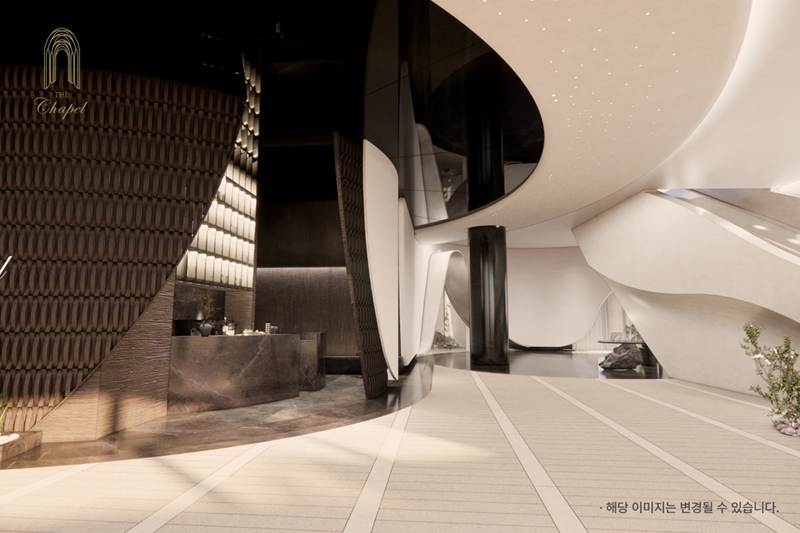 더채플앳대치 웨딩홀 로비