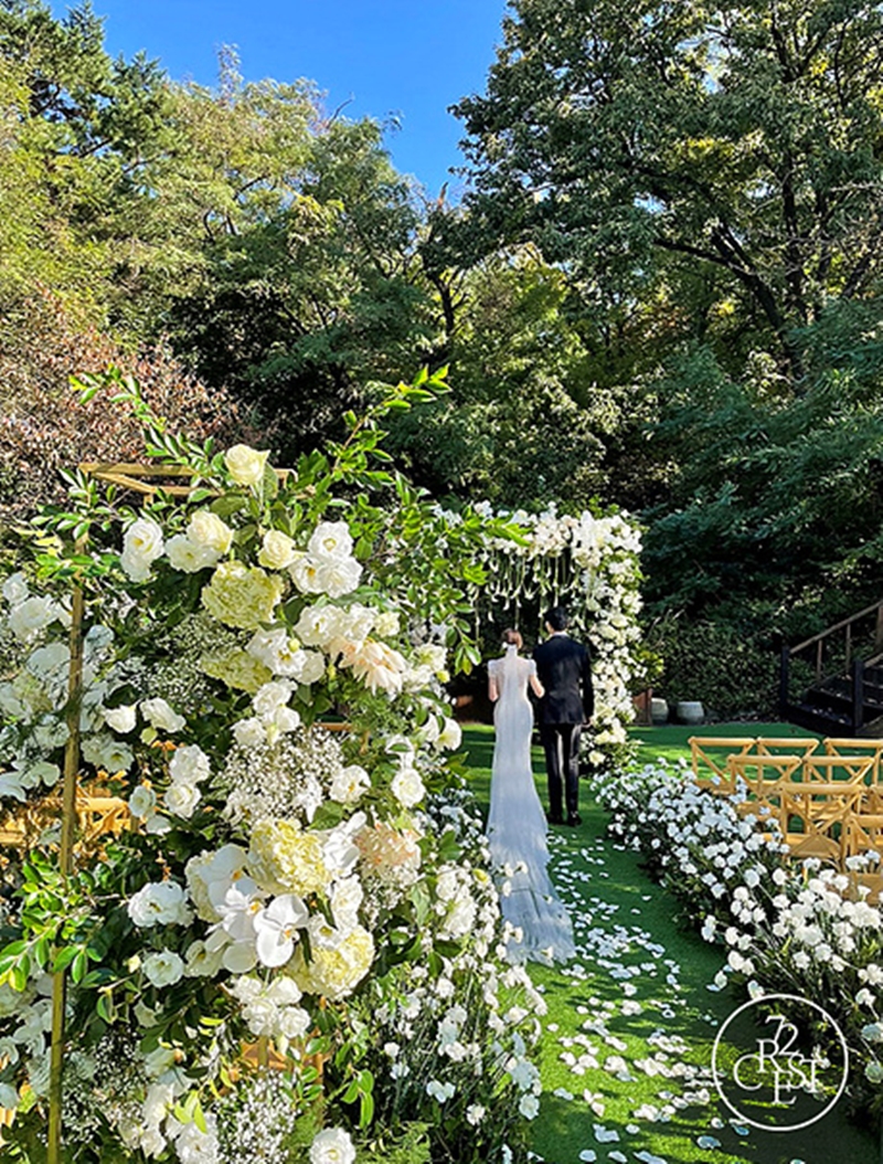 크레스트72 웨딩홀 가든홀 예식 사진