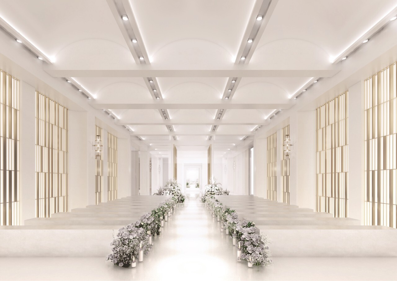 오드힐하우스 전체 내부 사진과 하객석, 실내 사진