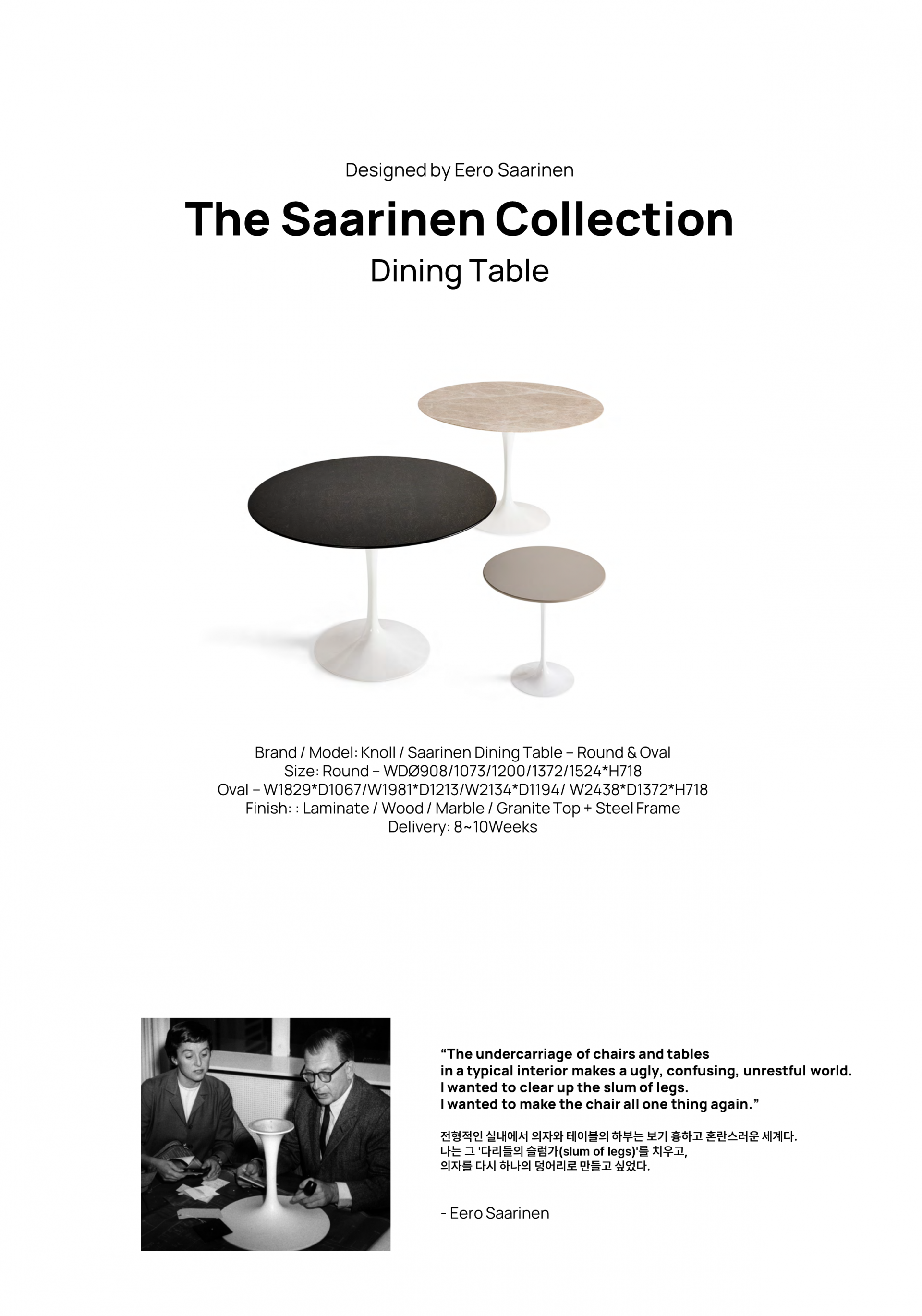 Saarinen Dining Table