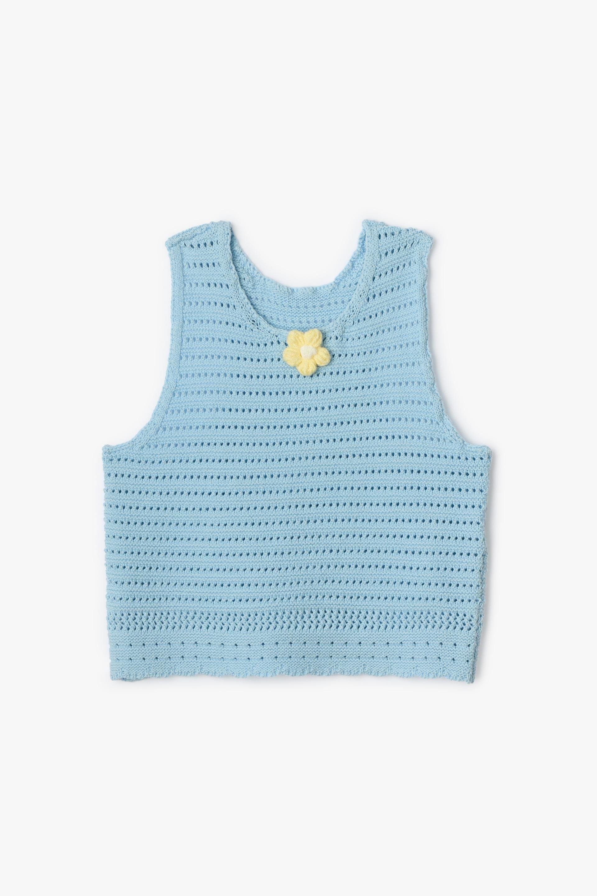 Daisy knit vest
