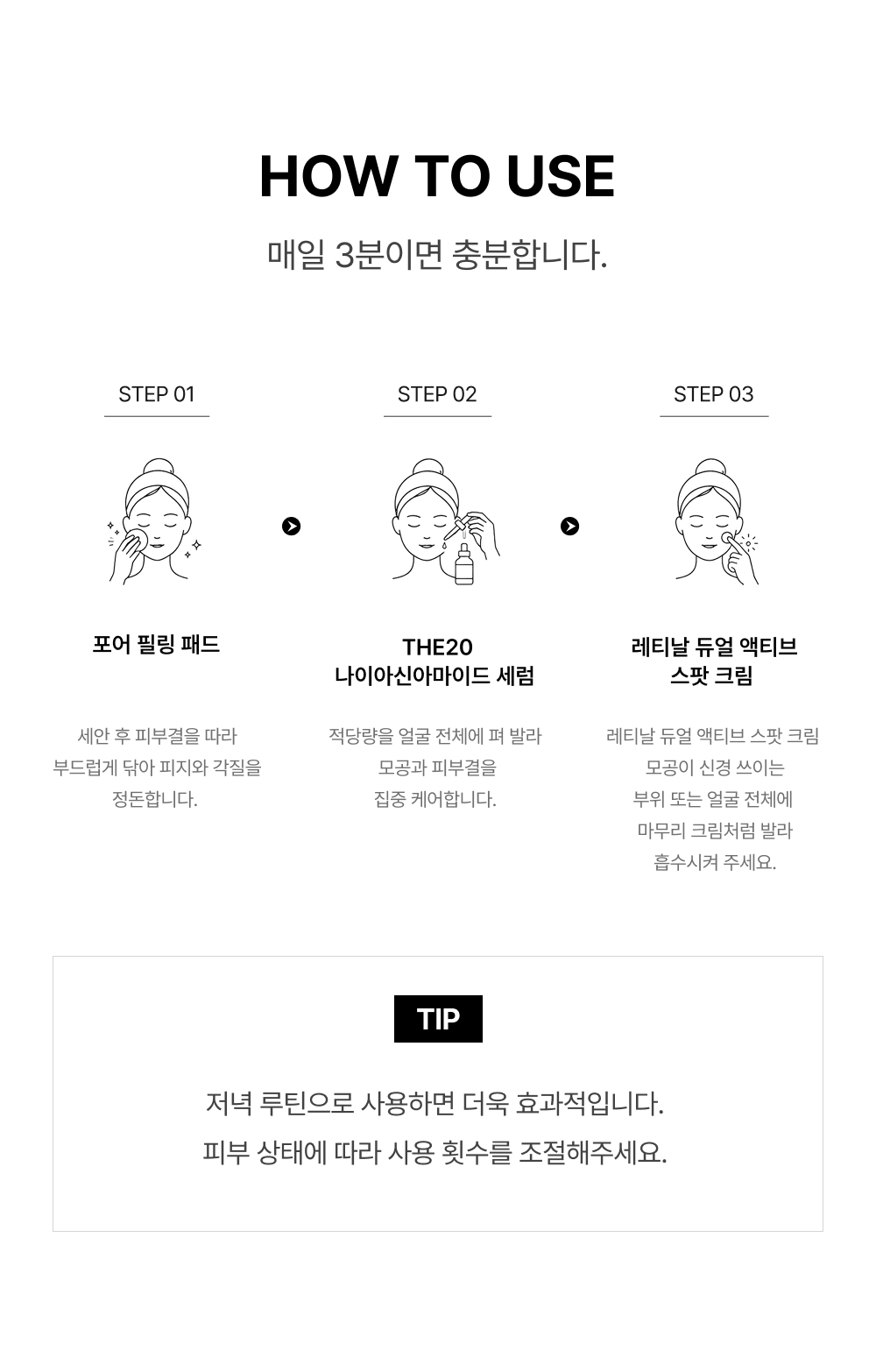 루비랩 모공 리셋 3STEP 홈케어 SET