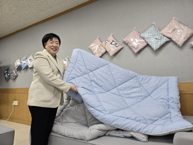 이채은 마이하우스 대표가 자사 제품을 소개하고 있다. 김우정 기자