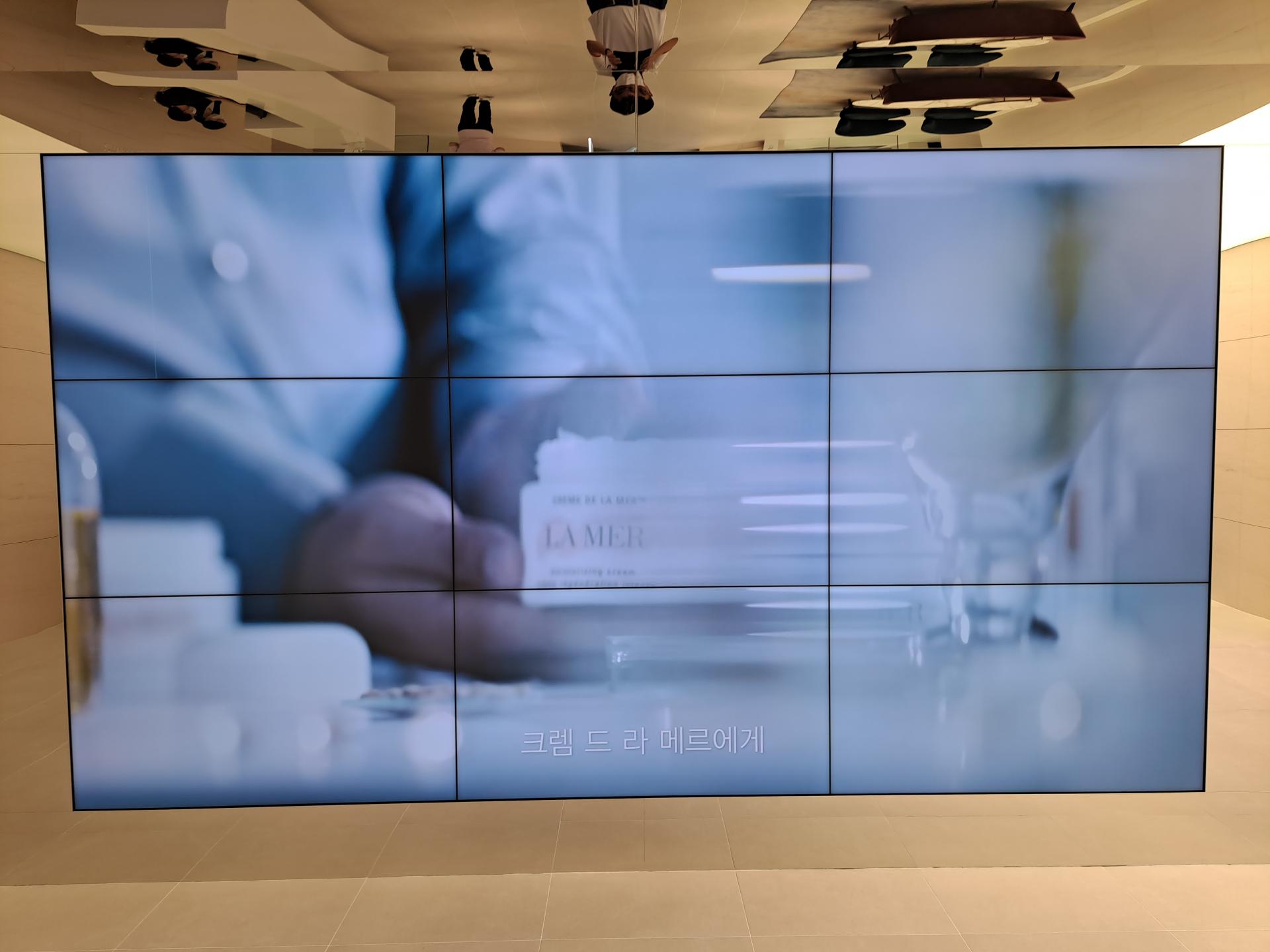 에스티로더 비디오월 고객도입사례 : 비디오월(멀티비전) | 설치사례 | 명윤시스템