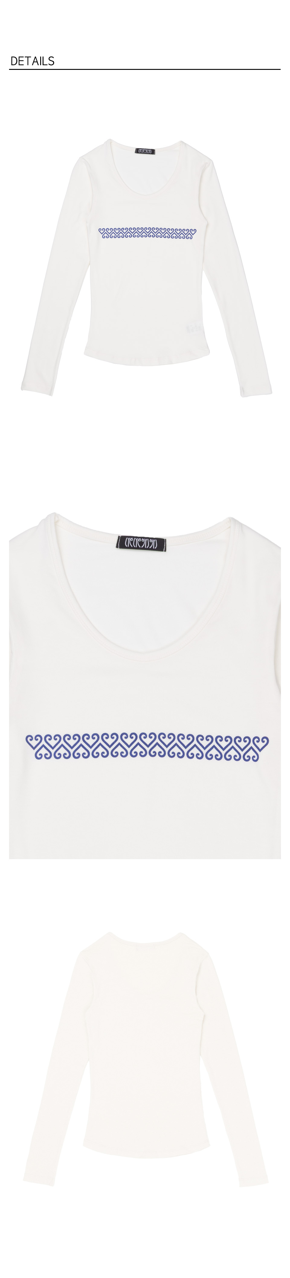 Lomantic Line Longsleeve Tee - Ivory