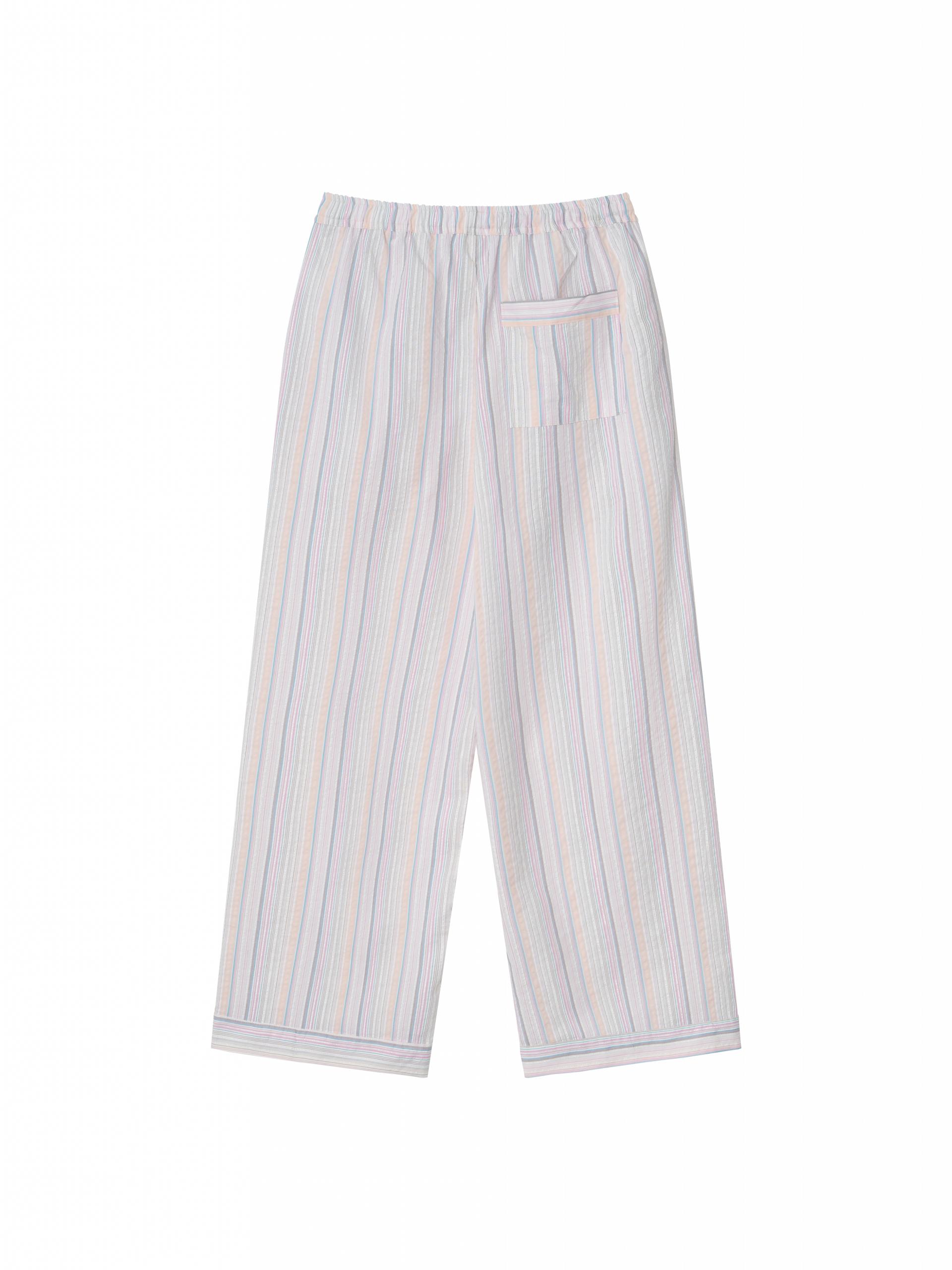 Banding Pants - stripe pink