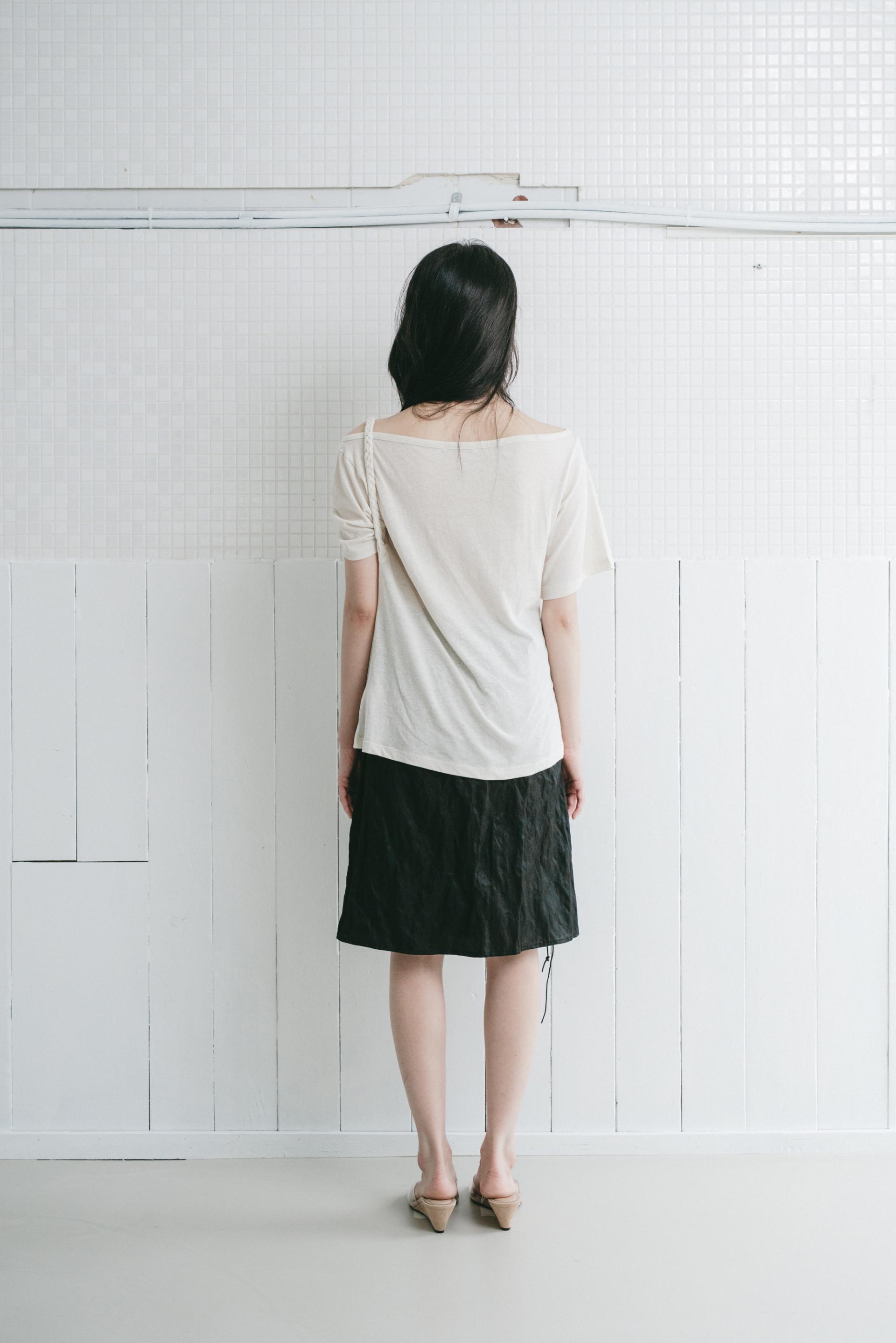 Braided Rope T-shirt - beige