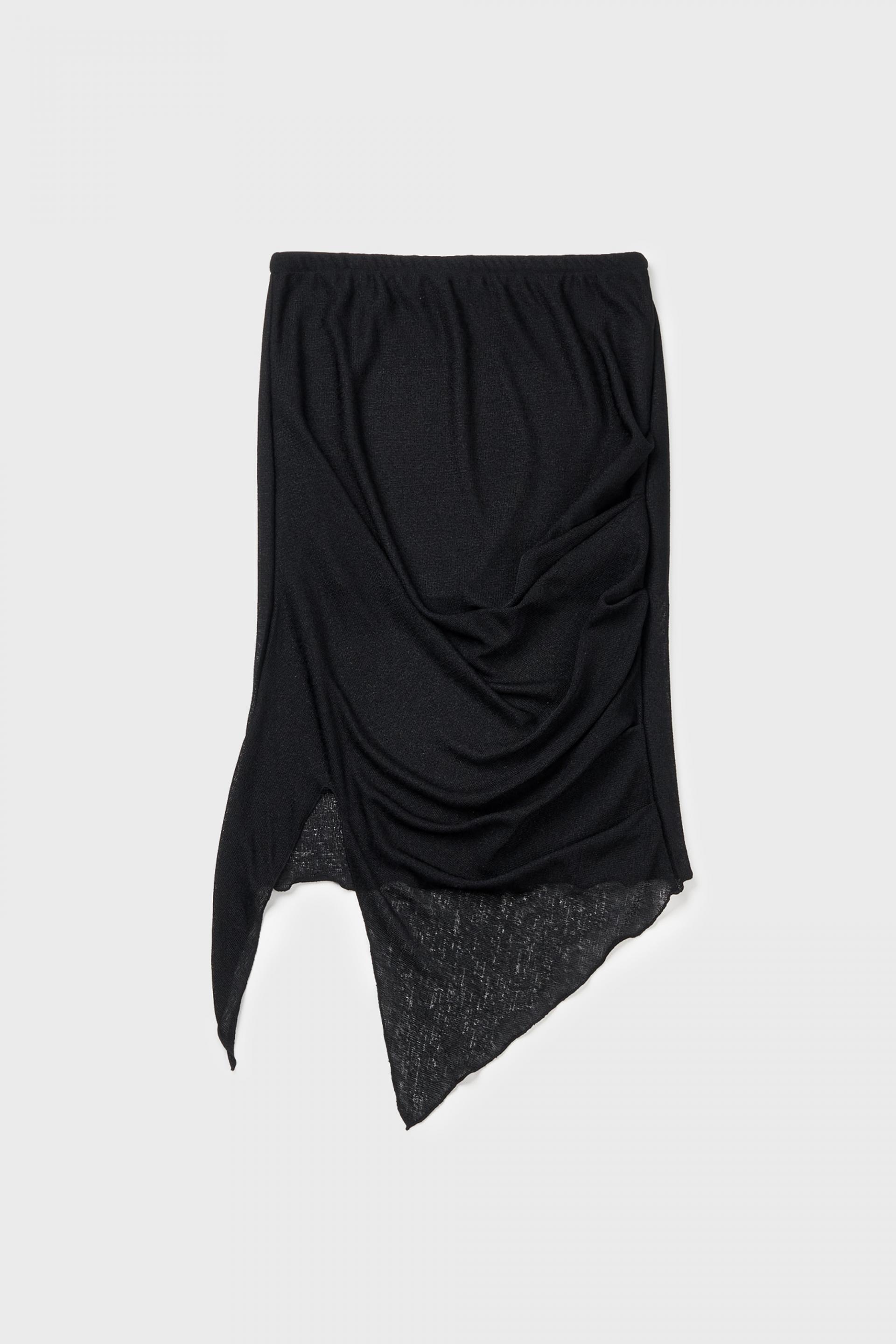 Knotted Shirring Skirt