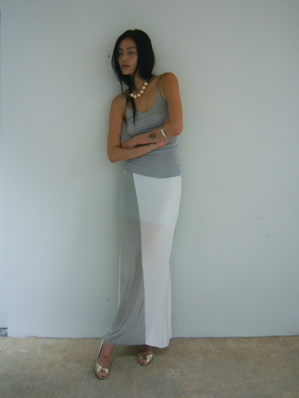 Selene Chain Sleeveless - ice grey
