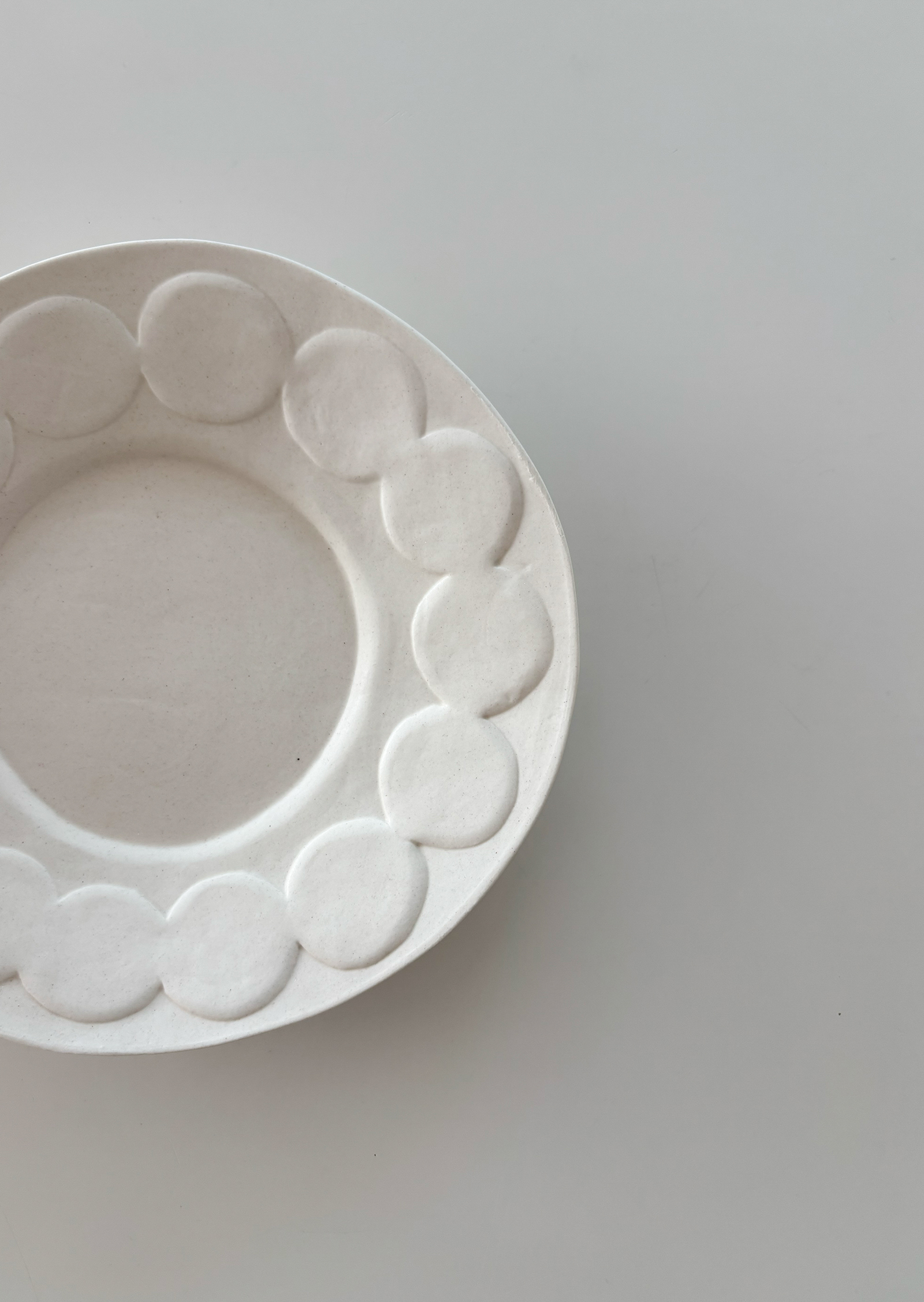 White Dot Plate