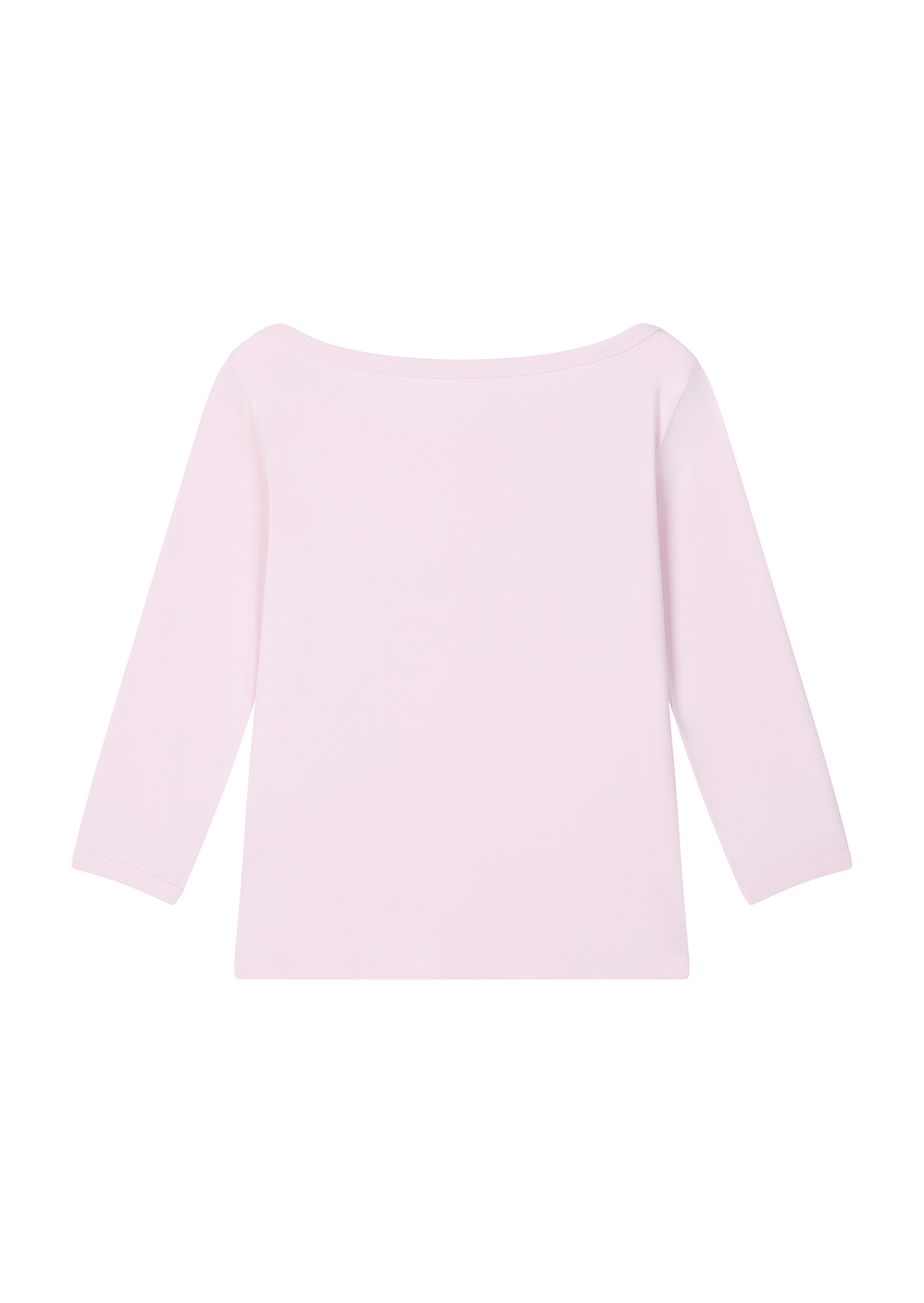 Boatneck 3/4 Sleeve Tee - pink