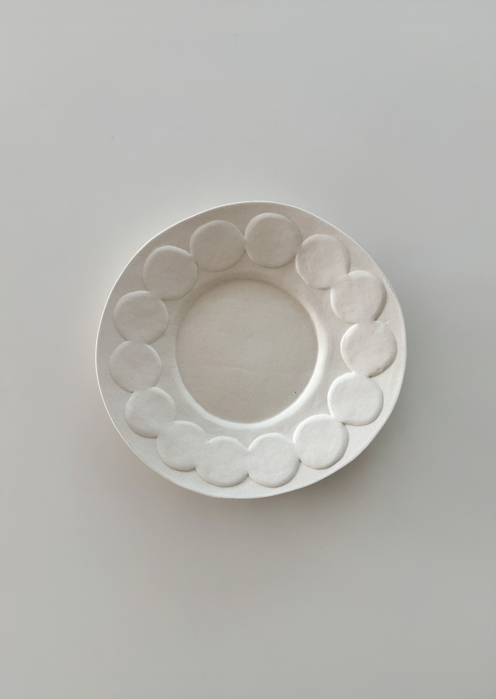 White Dot Plate