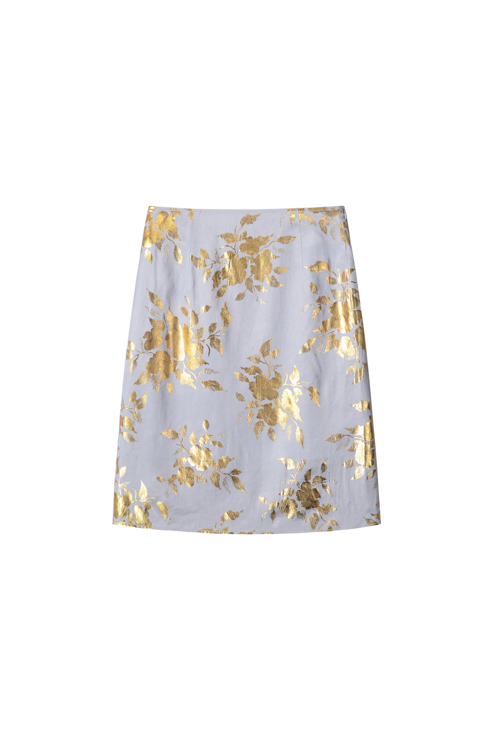 Glow Garden Skirt - steel gray