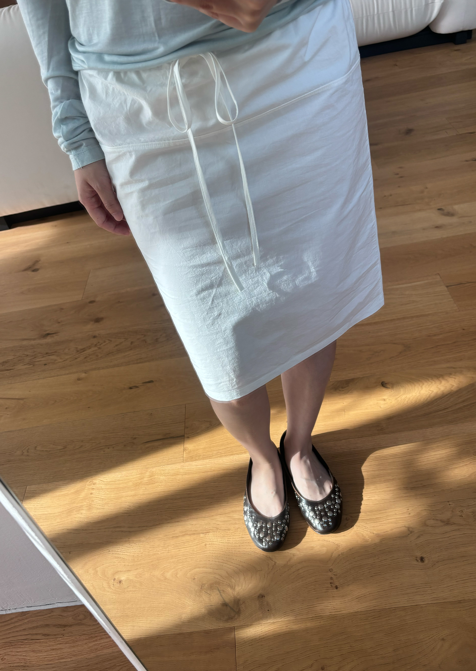 Poplin Skirt - white