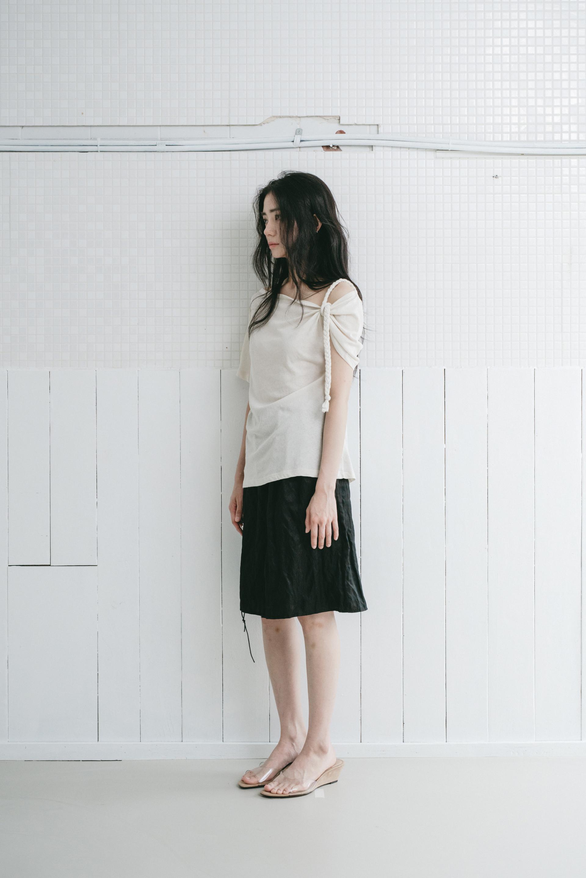 Braided Rope T-shirt - beige