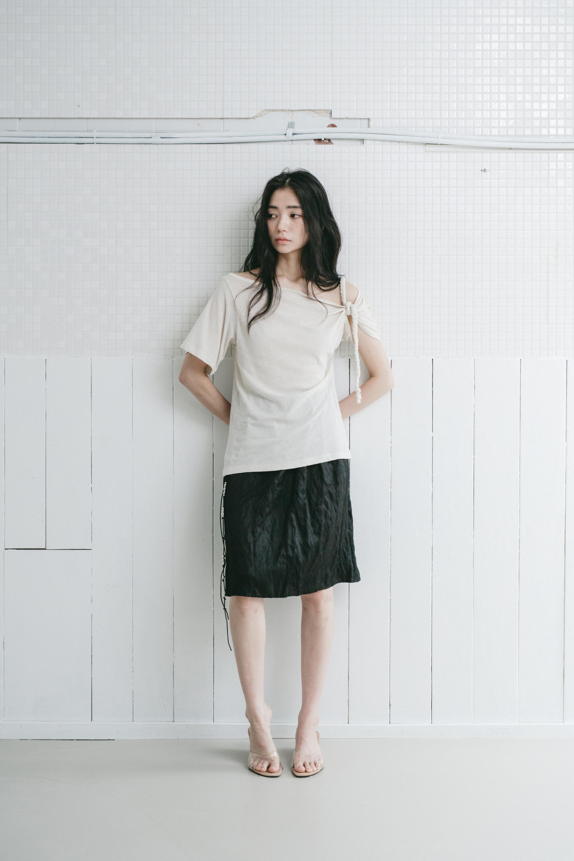 Braided Rope T-shirt - beige